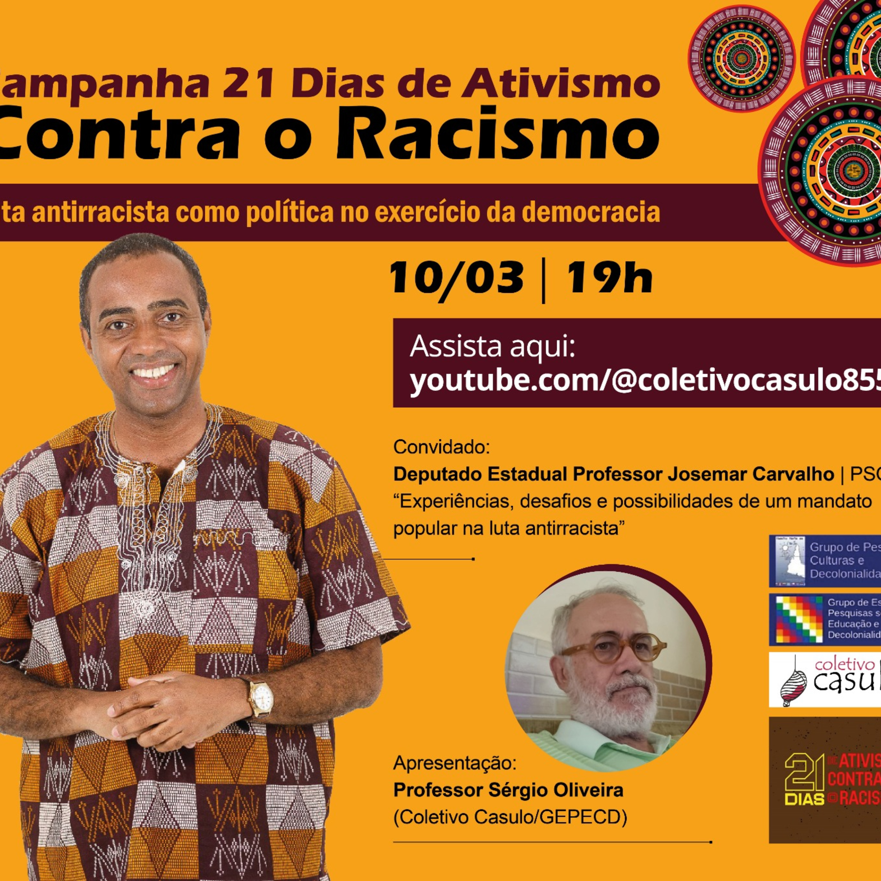 COLETIVO CASULO - Campanha 21 Dias de Ativismo Contra o Racismo - Luta antirracista como política no exercício da democracia (10/03) episode artwork