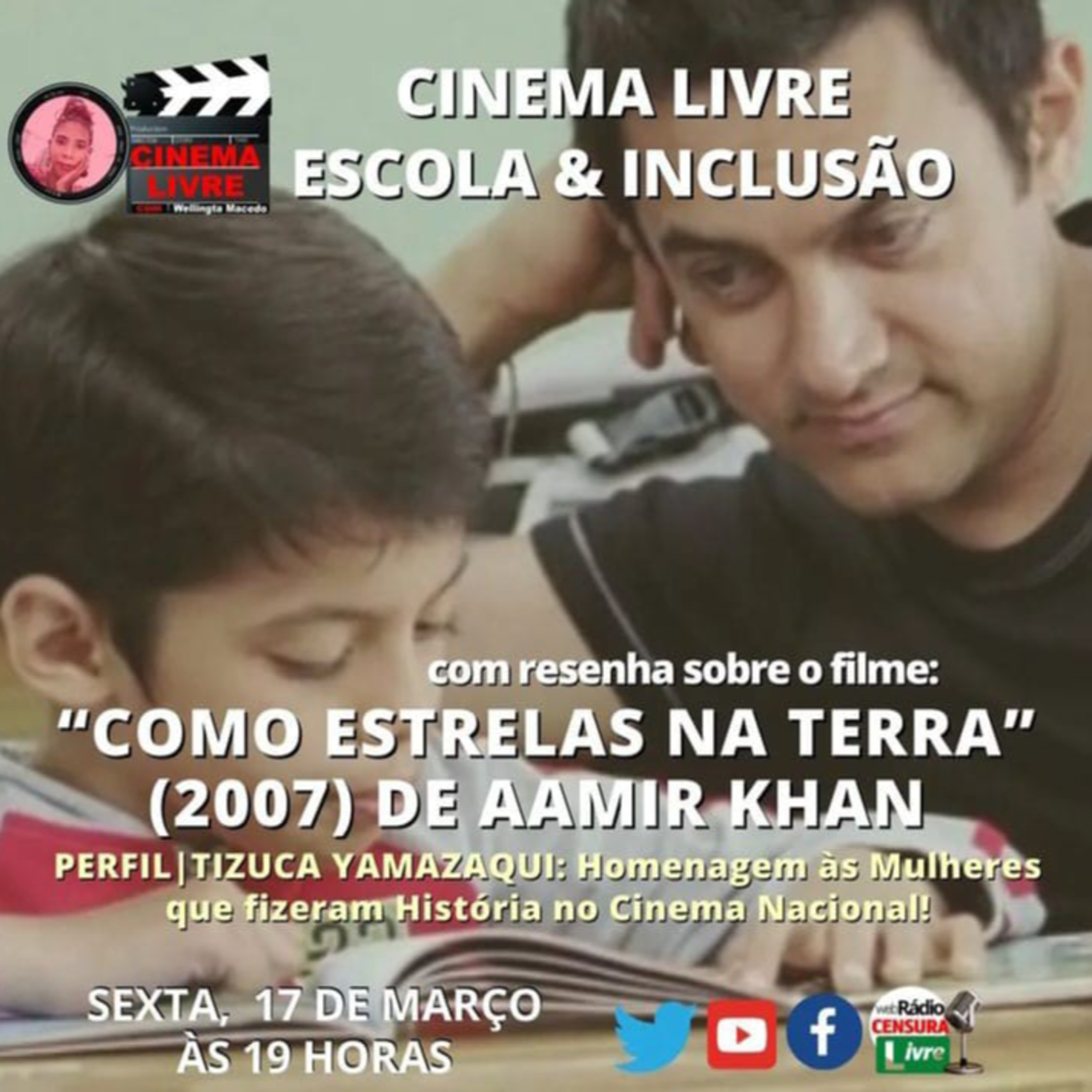 CINEMA LIVRE | ESCOLA & INCLUSÃO COM O FILME INDIANO “COMO ESTRELAS NA TERRA” (2007) DE AAMIR KHAN episode artwork