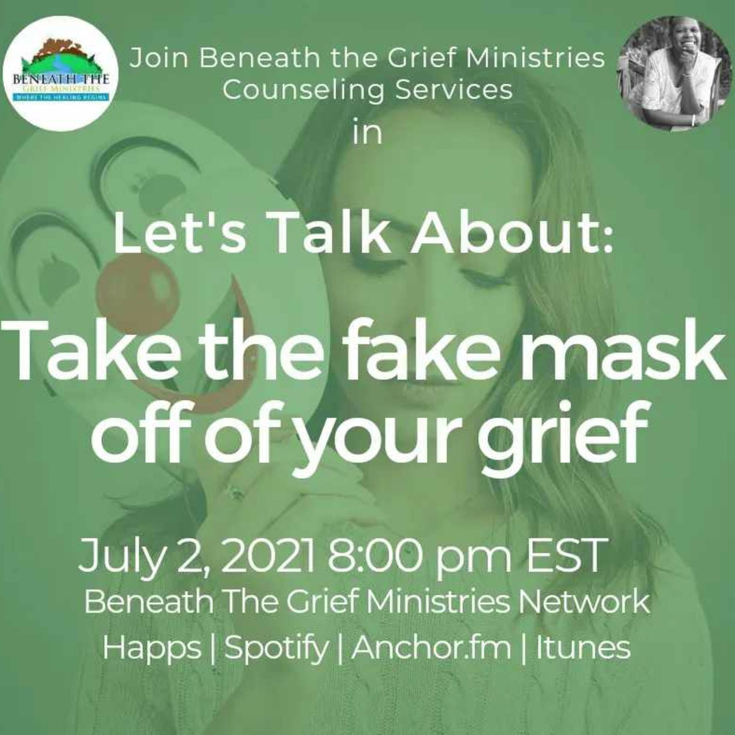 Let's Talk About: "Lets Take the fake Mask of Your Grief" episode artwork