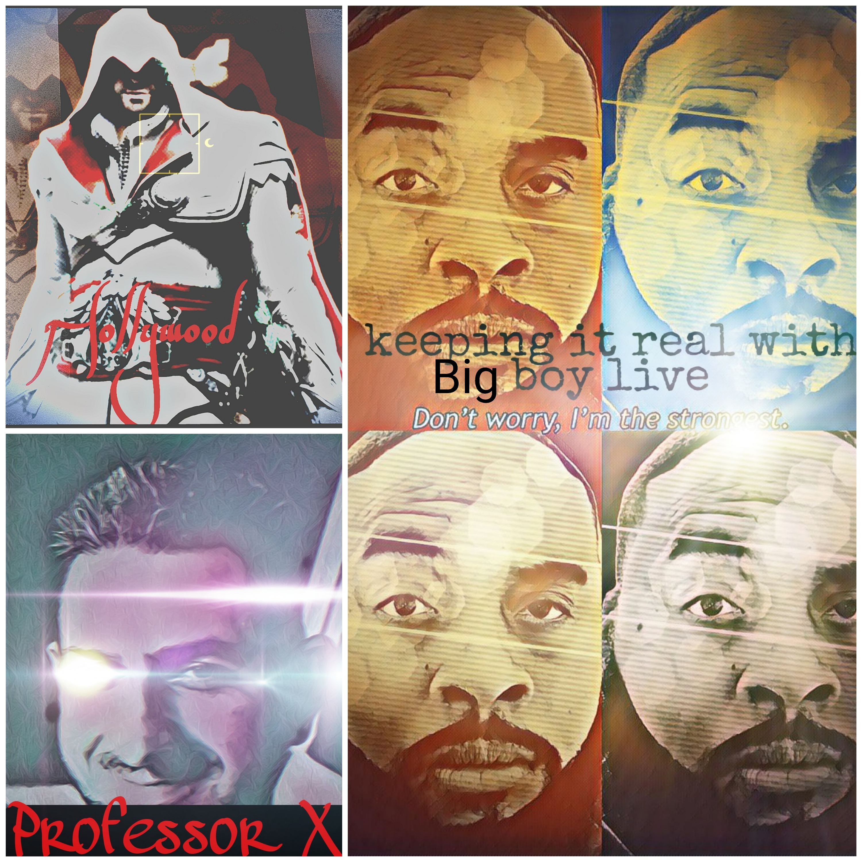 Real as real get, with professor X and Hollywood.  episode artwork