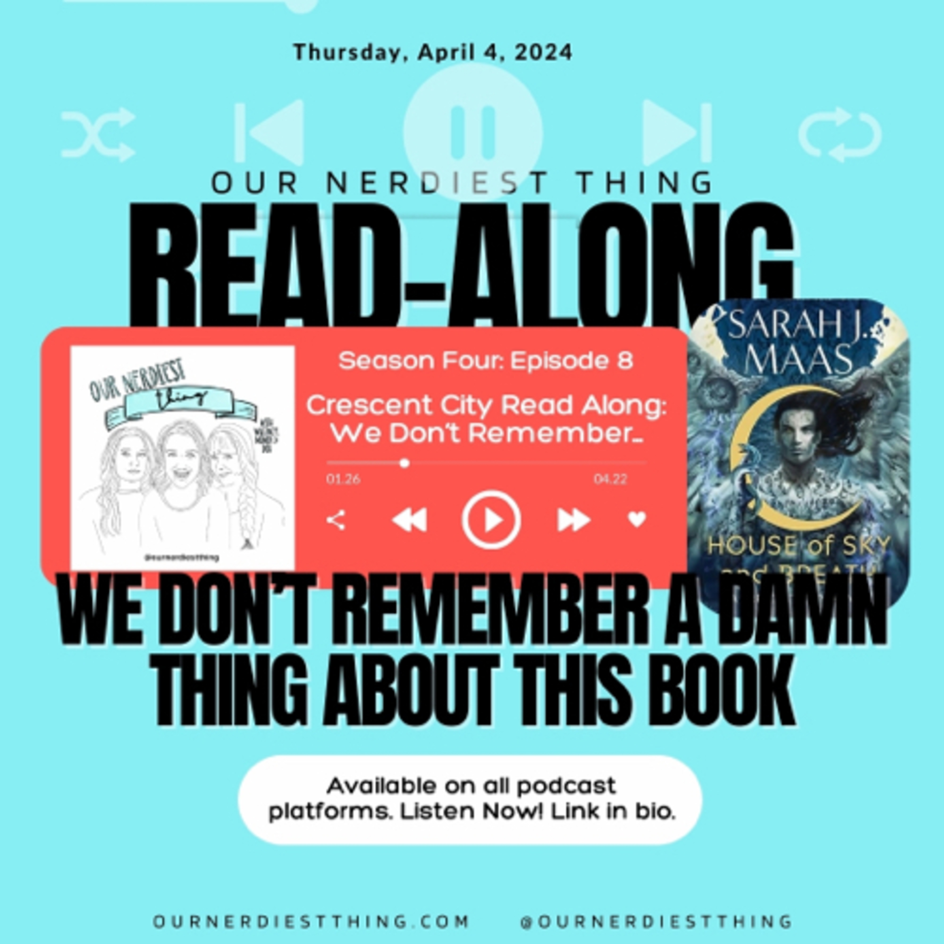 Season 4: Episode 8 - We Don't Remember a Damn Thing About This Book episode artwork