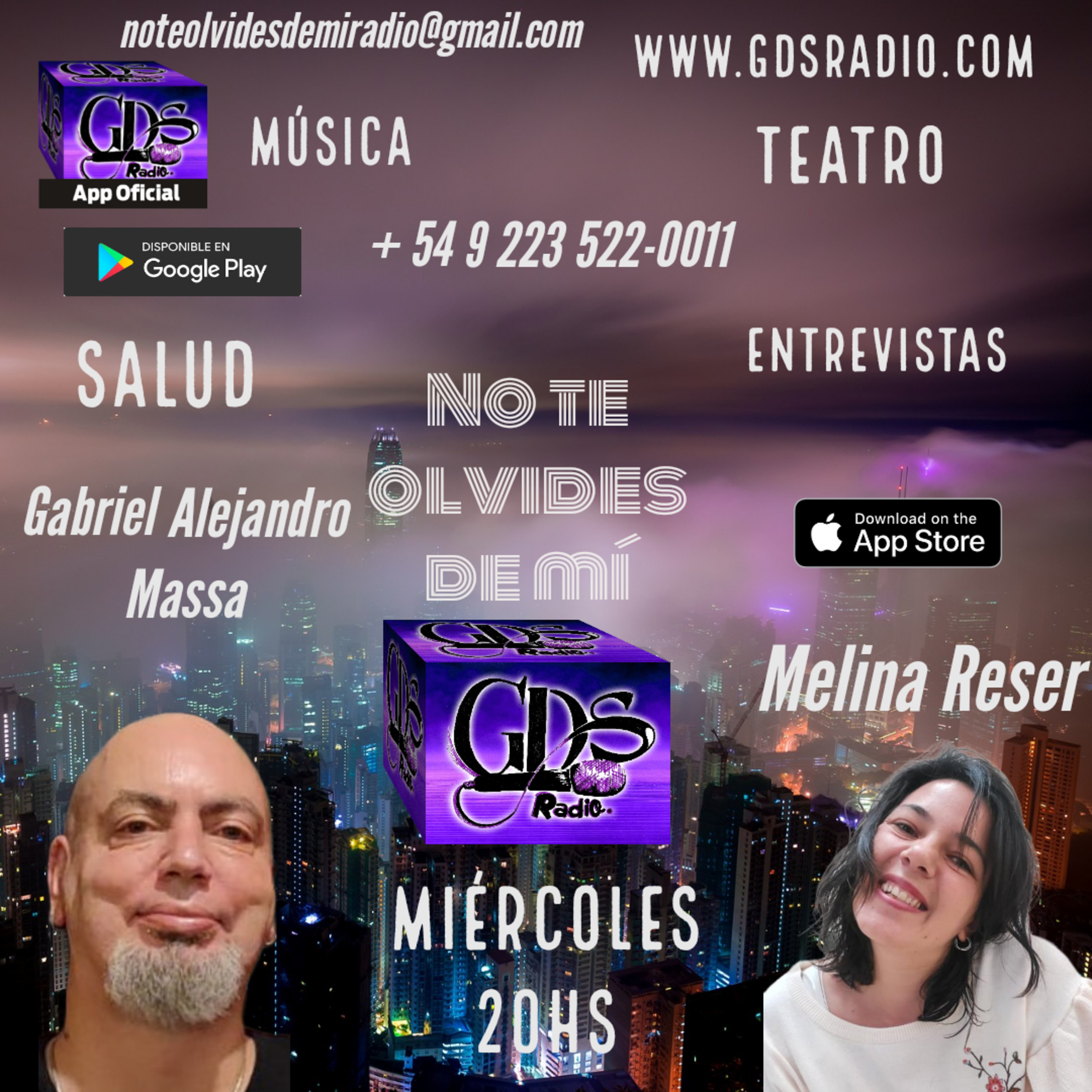 No te Olvides de Mí. Hoy: Teatro y Yoga. 14 de septiembre de 2022 episode artwork