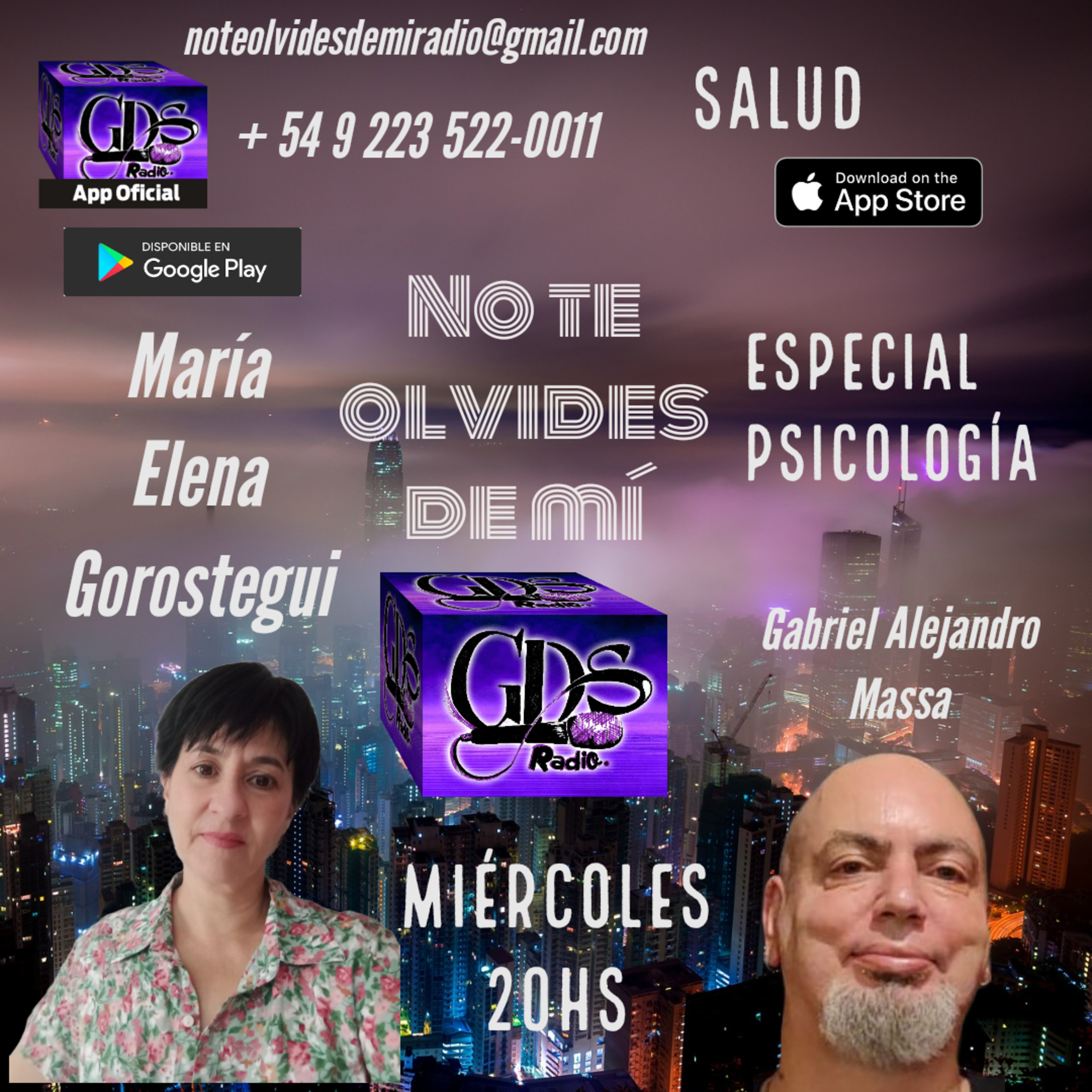 No te olvides de mí. Hoy María Elena Gorostegui y especial Internacional de cine. 9 de noviembre de 2022 episode artwork