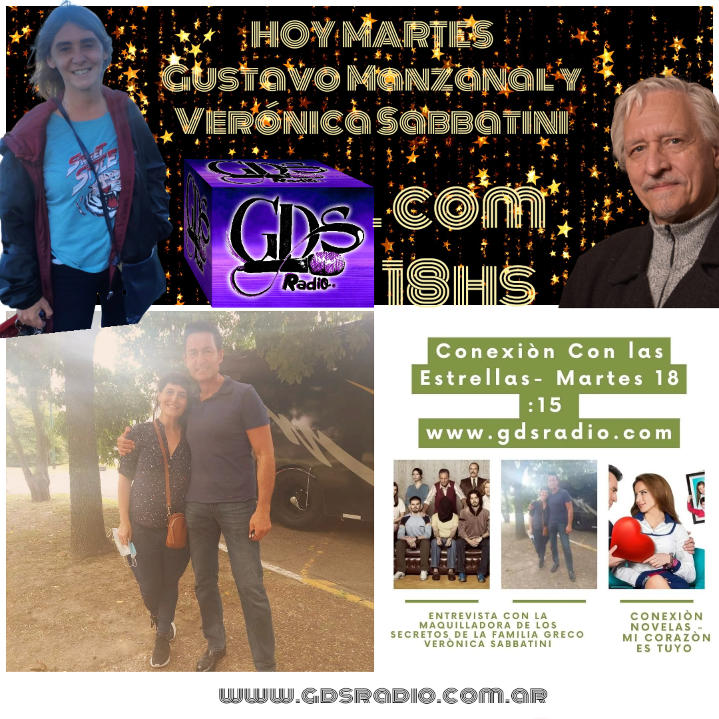Conexión con las Estrellas. Hoy: Verónica Sabbatini y Gustavo Manzanal 15 de noviembre episode artwork