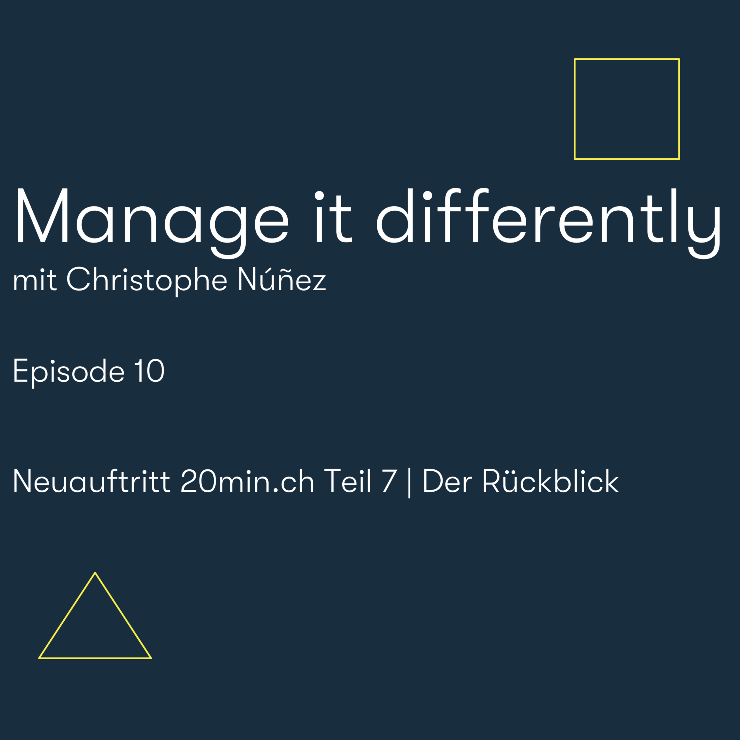 Manage it differently