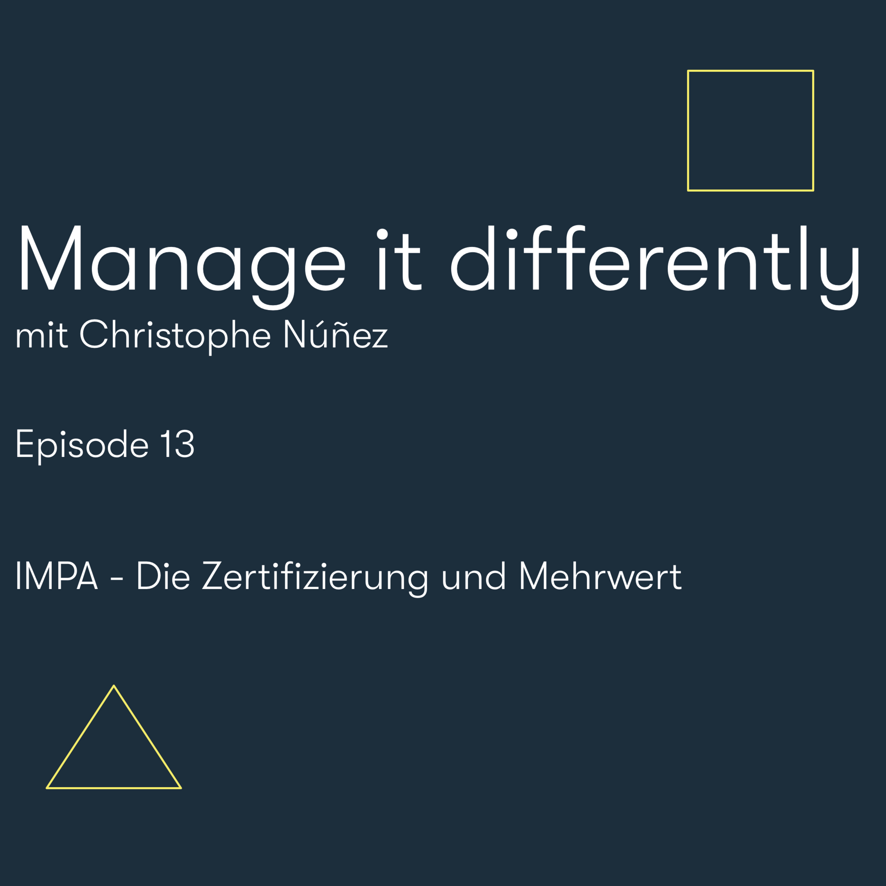 Manage it differently
