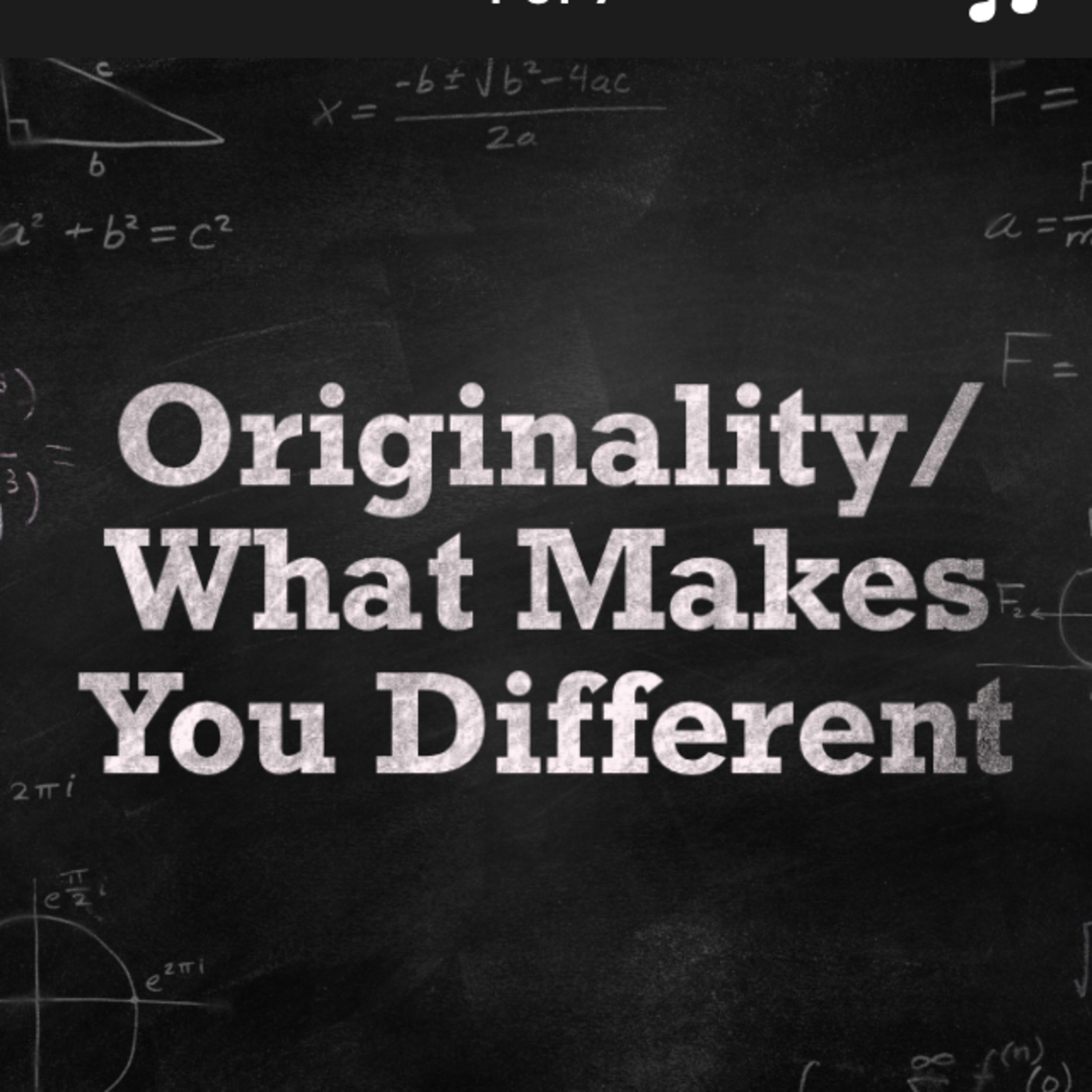Originality/What Makes You Different episode artwork