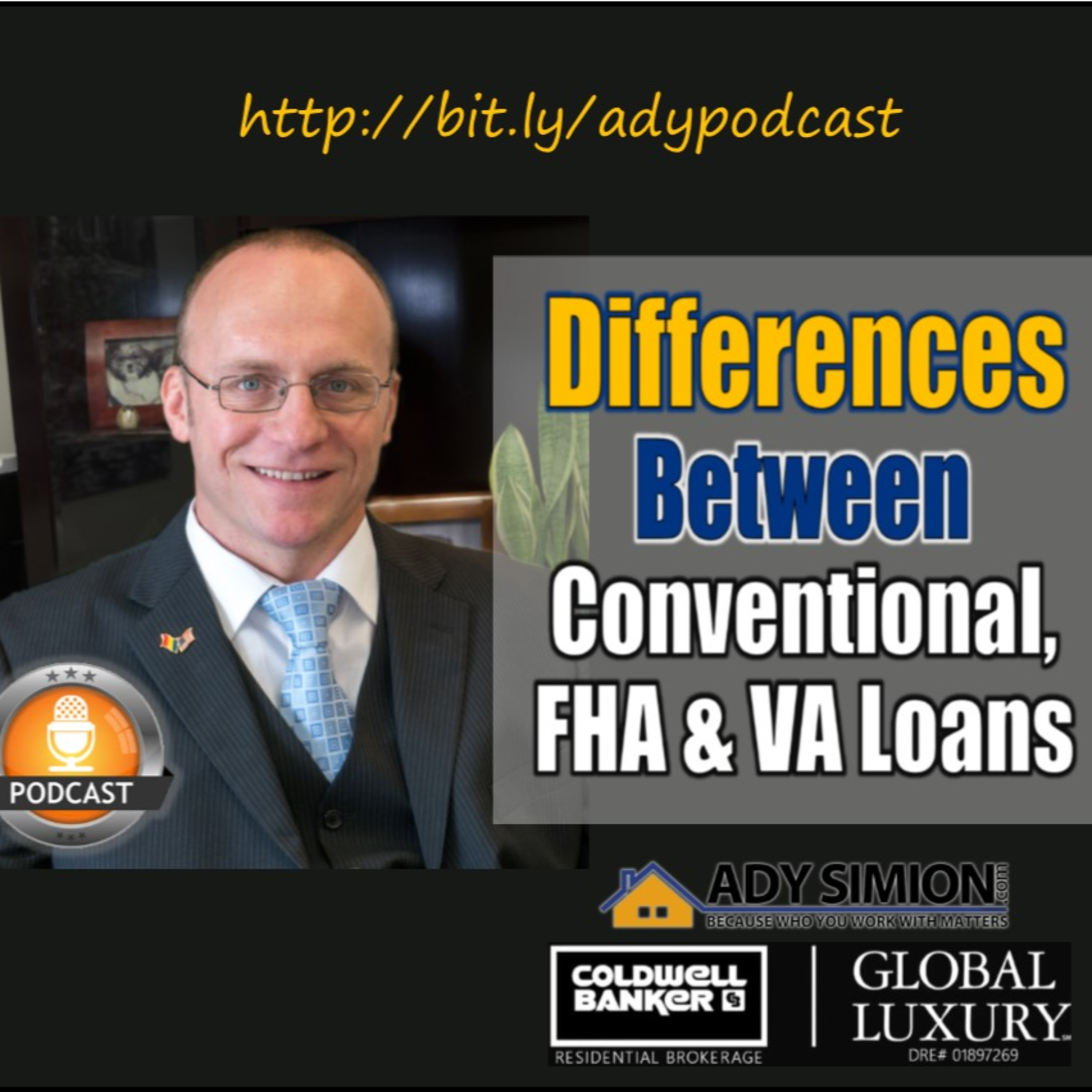 Episode 45 - Differences Between Conventional, FHA and VA Loans episode artwork