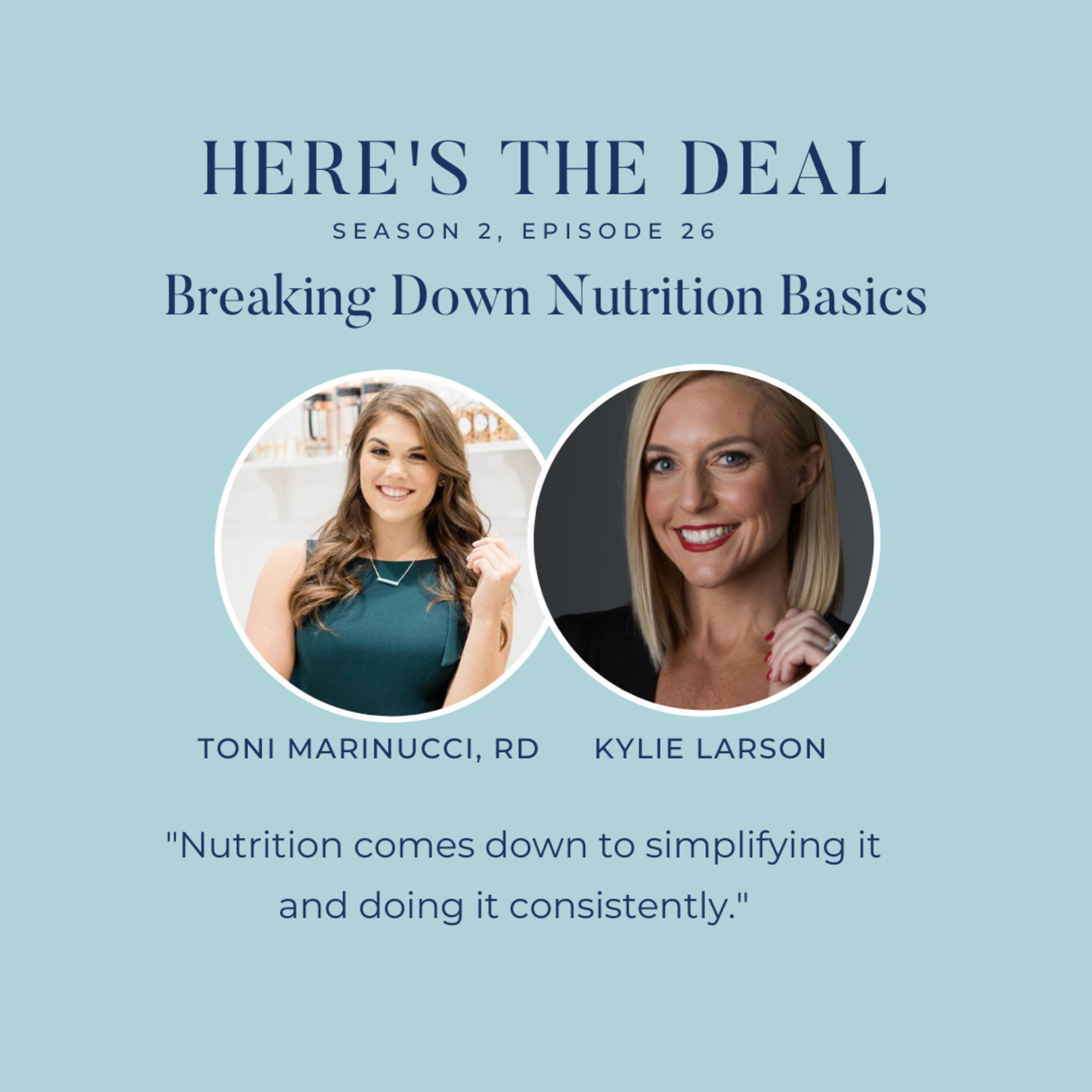 Breaking Down Nutrition Basics with Registered Dietician, Toni Marinucci episode artwork