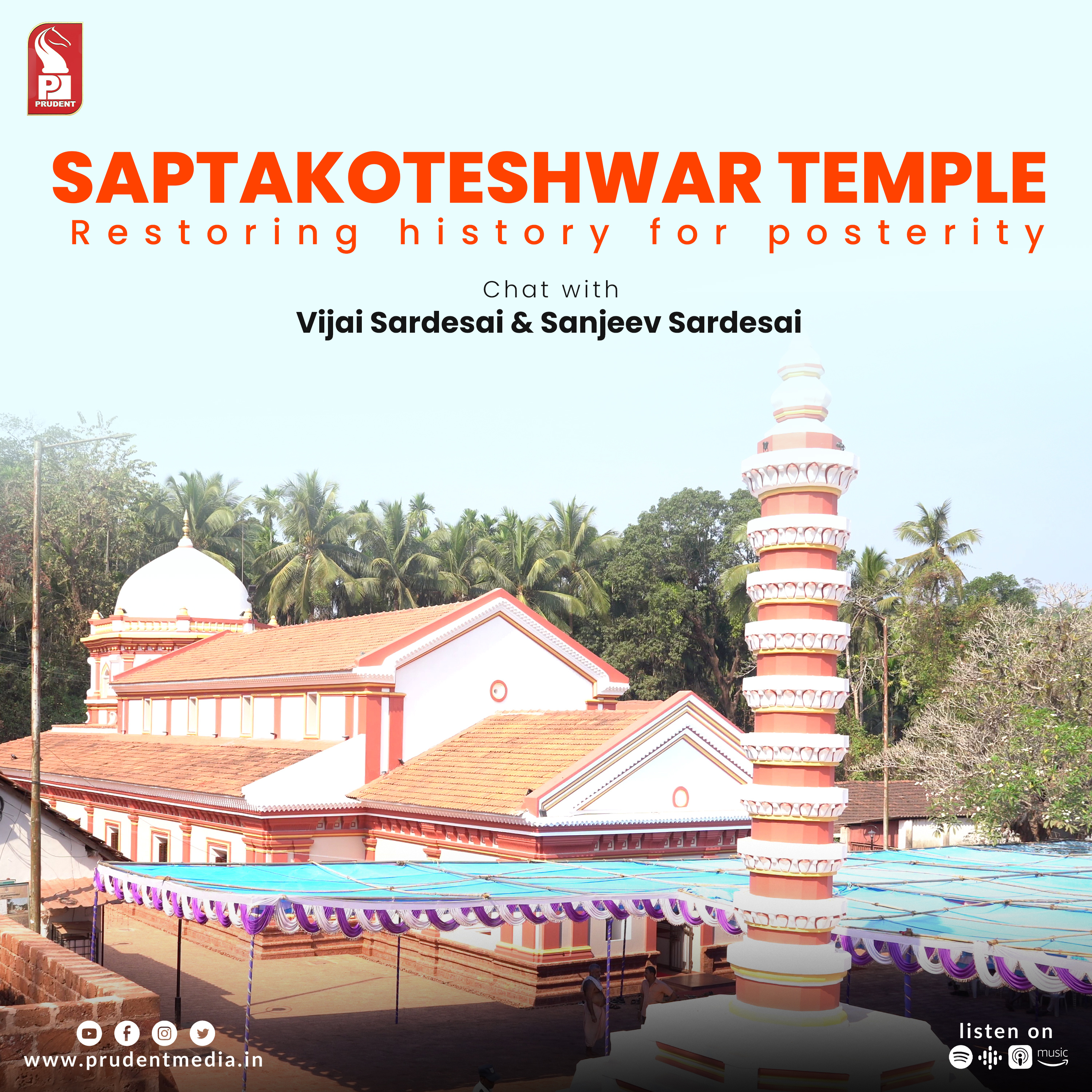 Restoring Saptakoteshwar Temple | Vijai Sardesai | Sanjeev Sardesai | Prudent | 100223 episode artwork