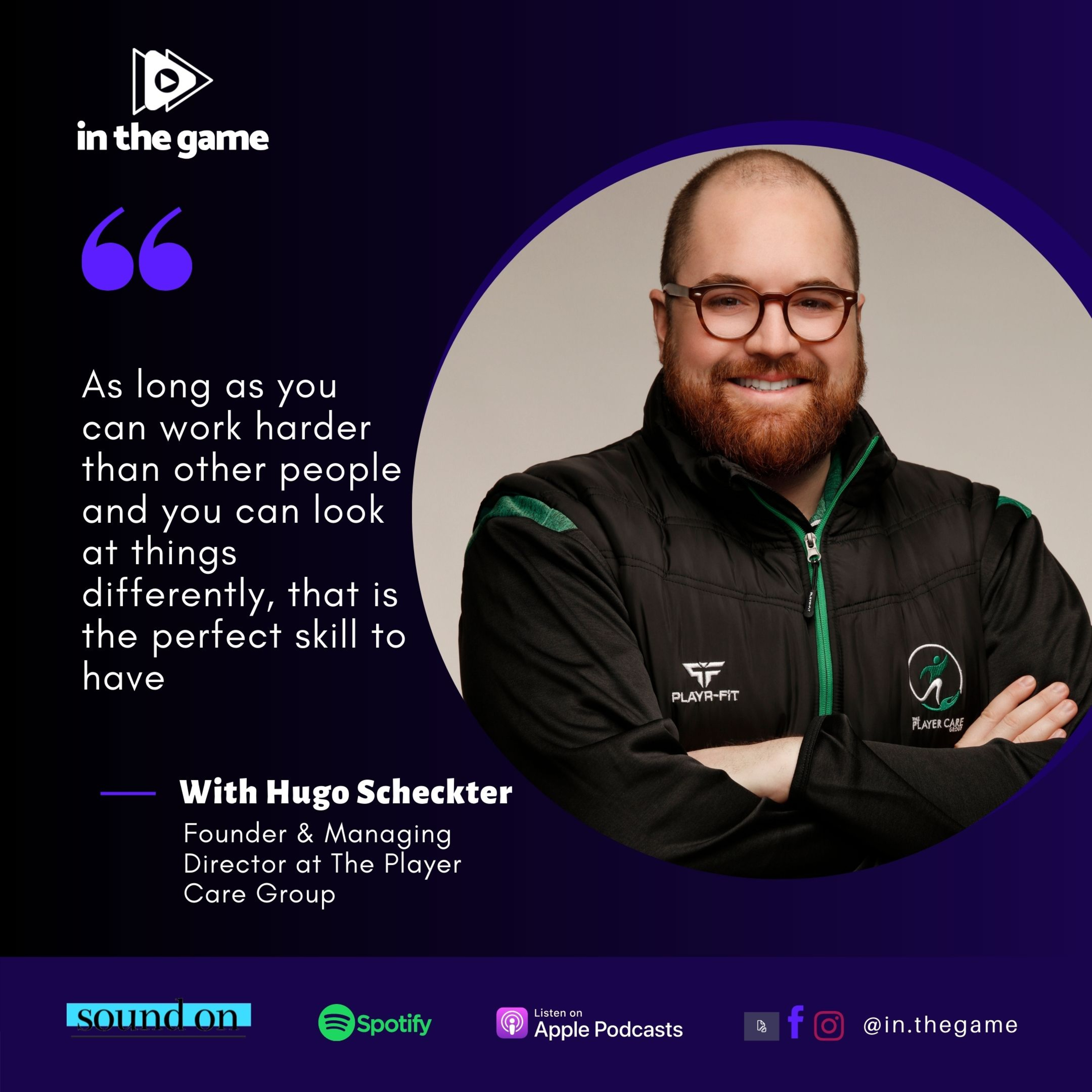Hugo Scheckter - Founder & Managing Director at The Player Care Group