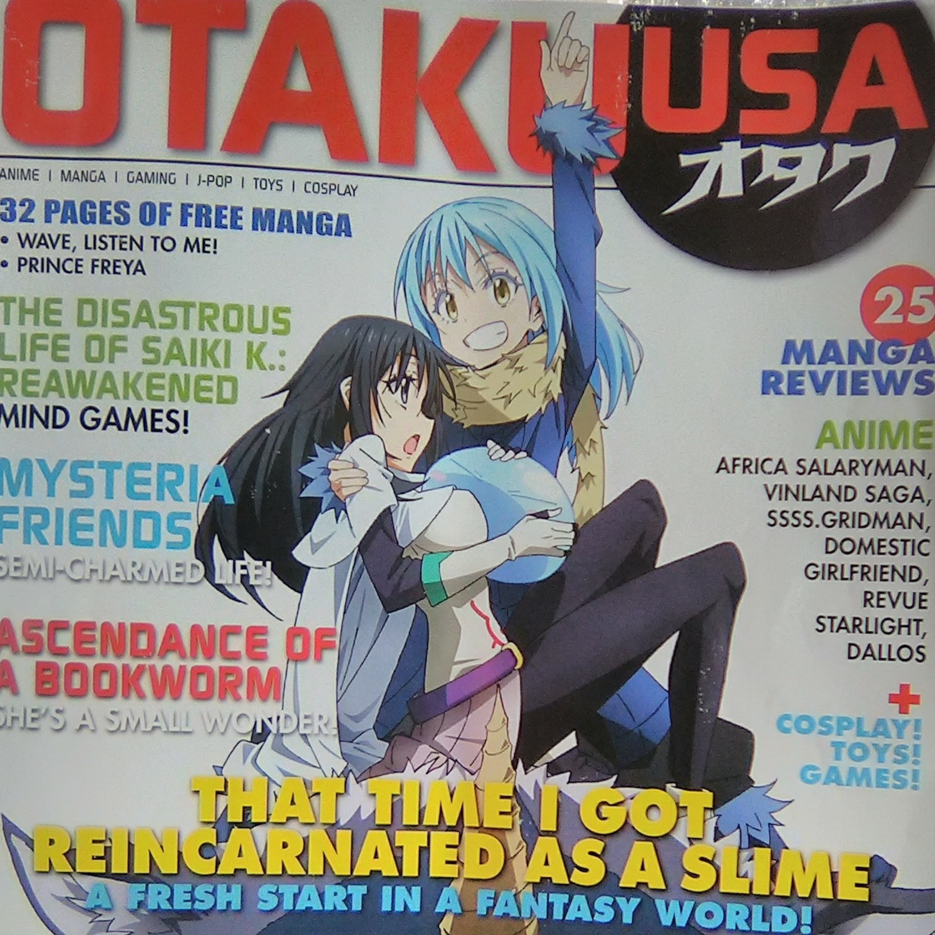 OtakuUSA magazine of April 2020. Delusional Otaku analise episode artwork