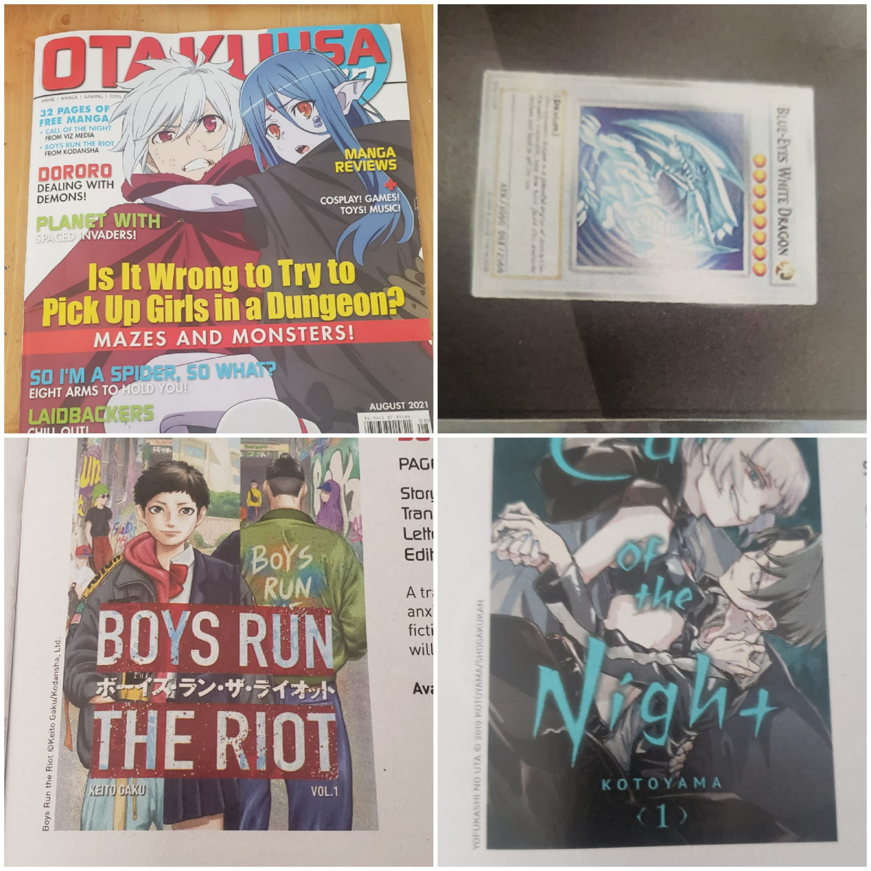 OtakuUSA August 2021 manga  episode artwork