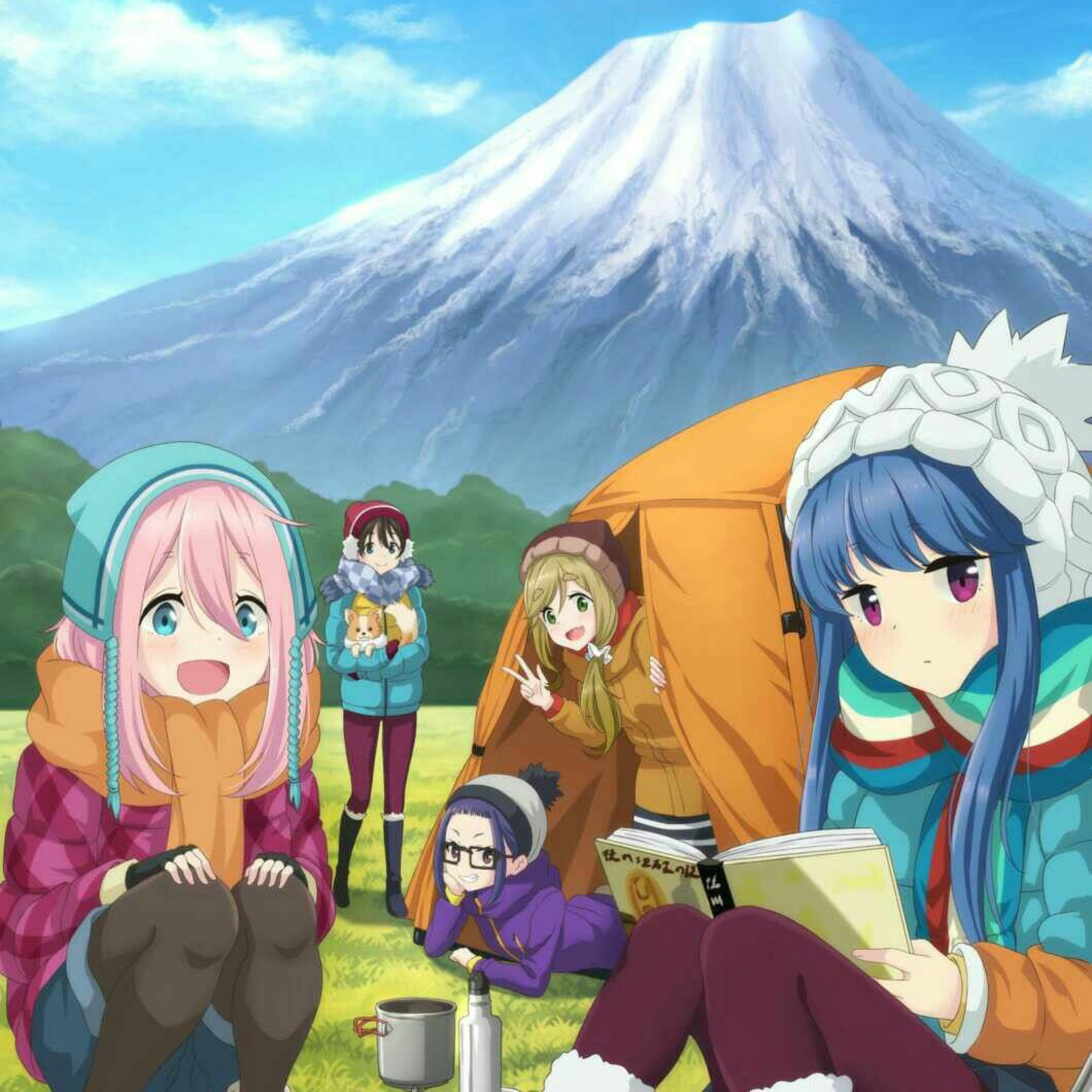 Laid-back camp anime episode artwork