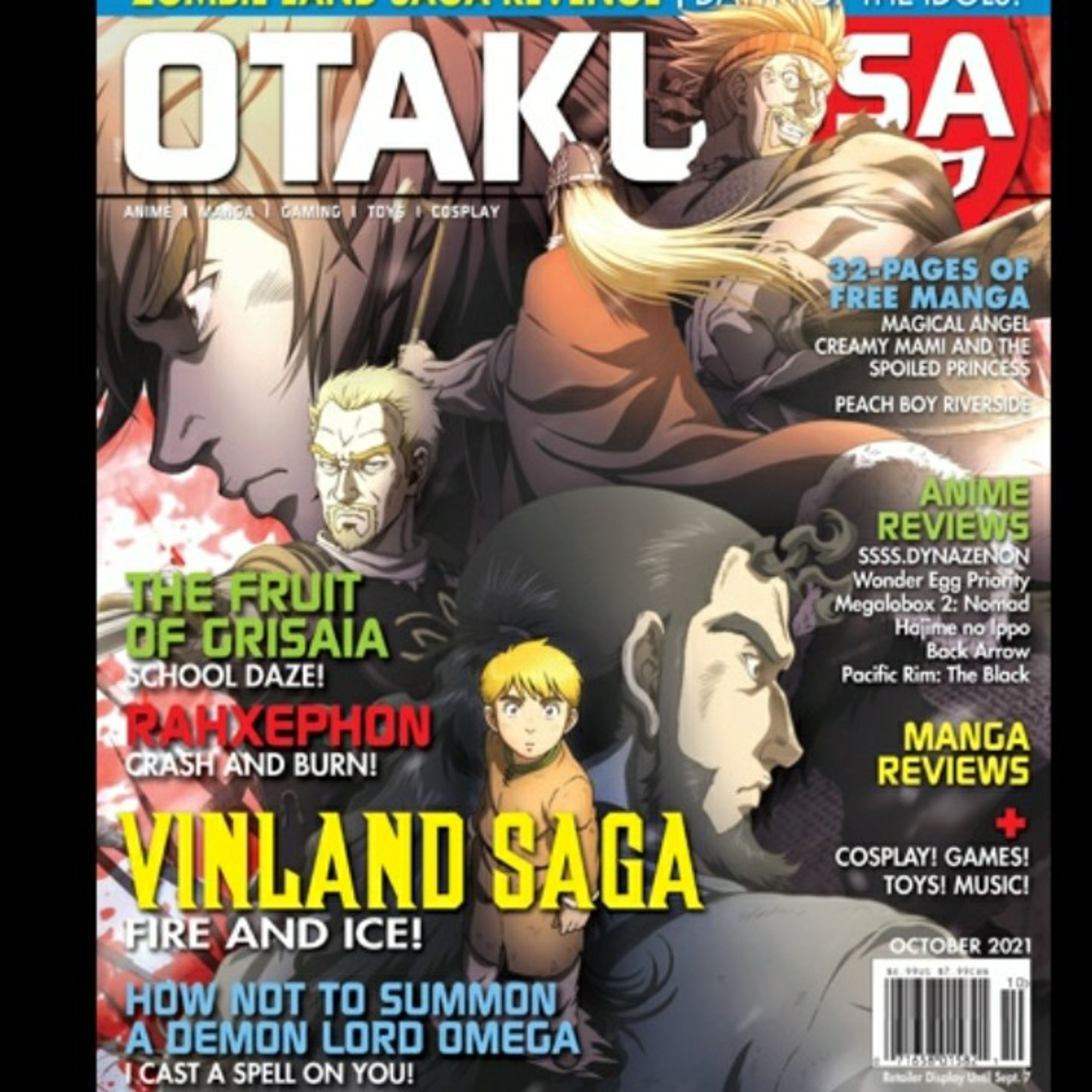 OtakuUSA magazine October 2021 anime manga and video games  episode artwork