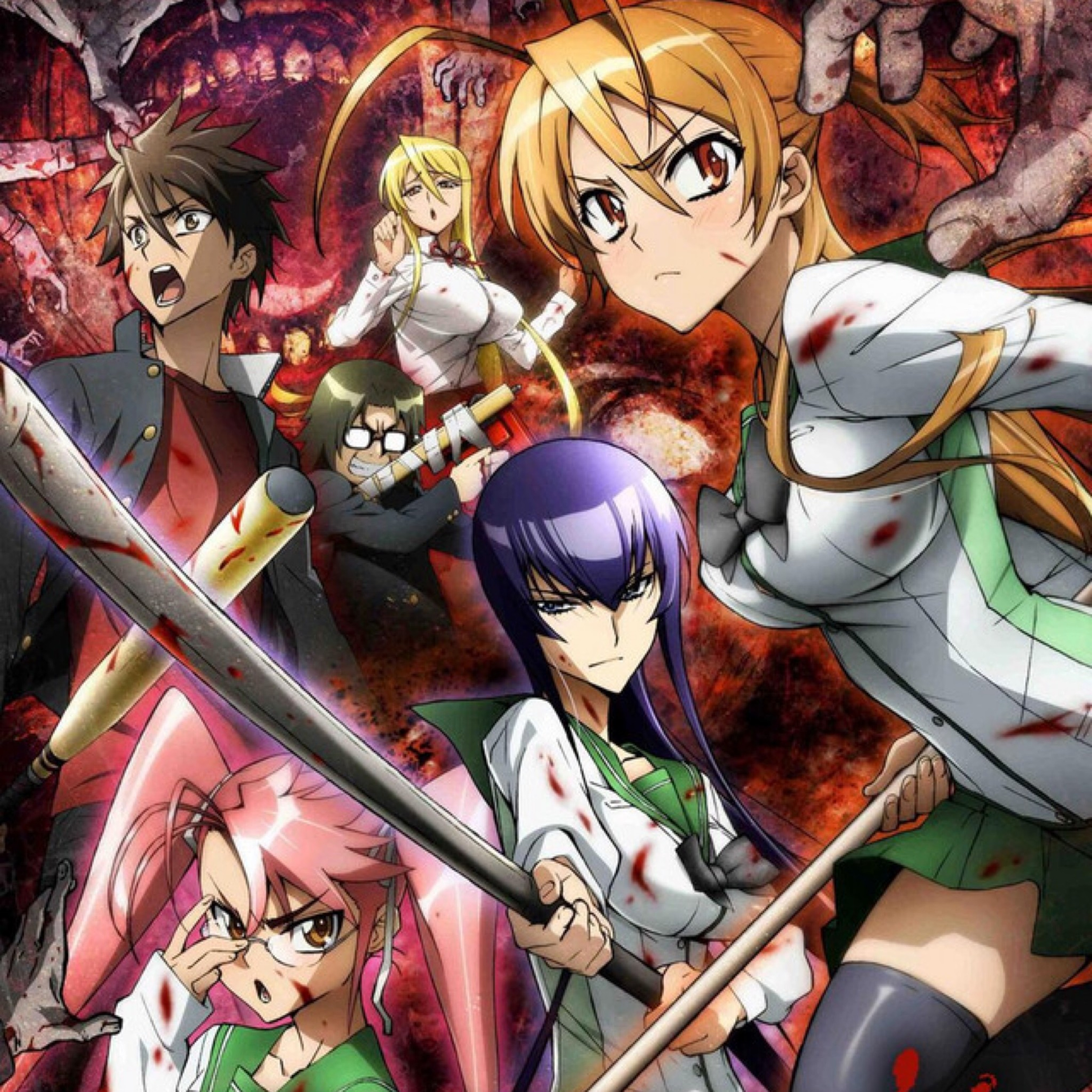 High School of the Dead anime review  episode artwork