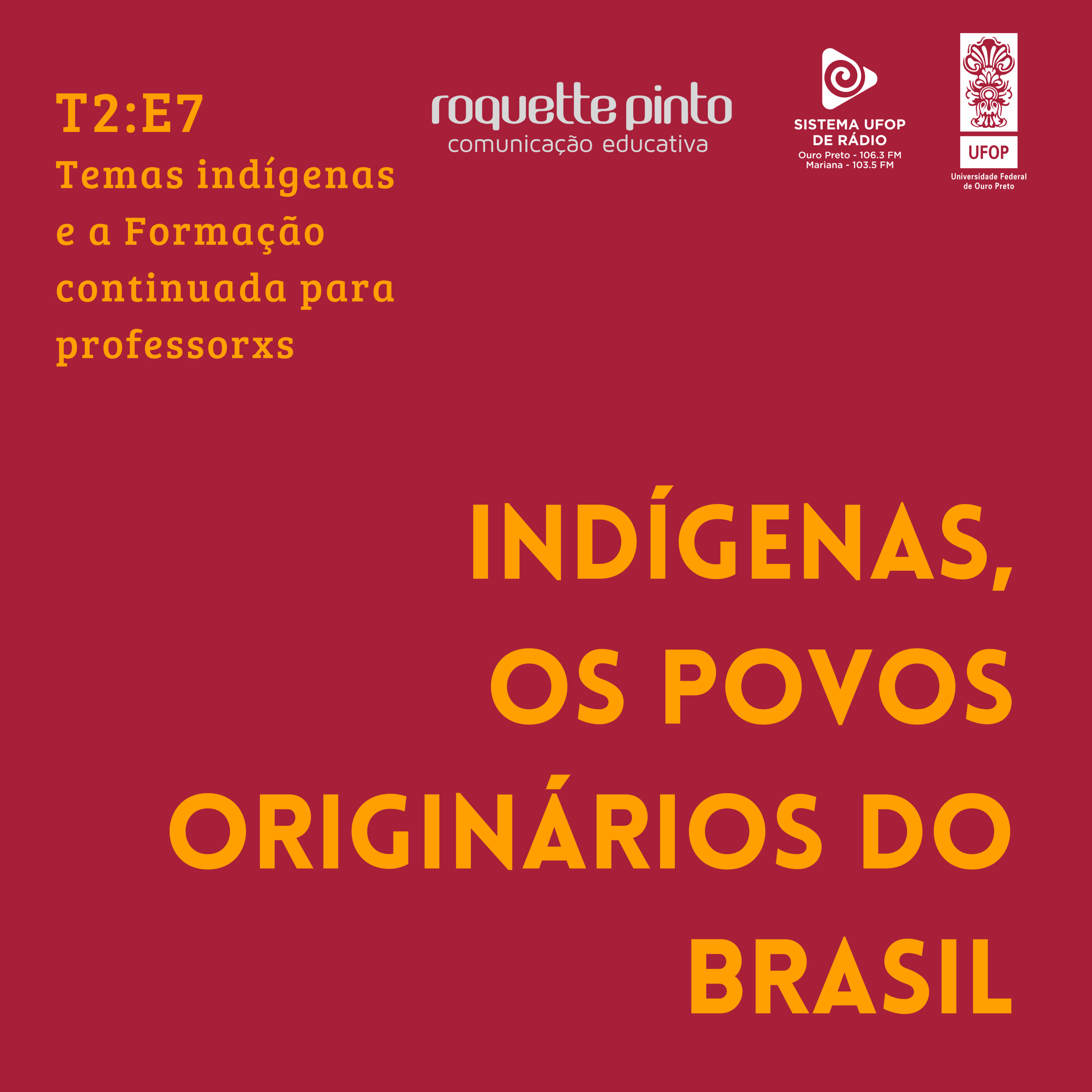 Indígenas. T2. #Ep07. Temas indígenas e a Formação continuada para professores. episode artwork