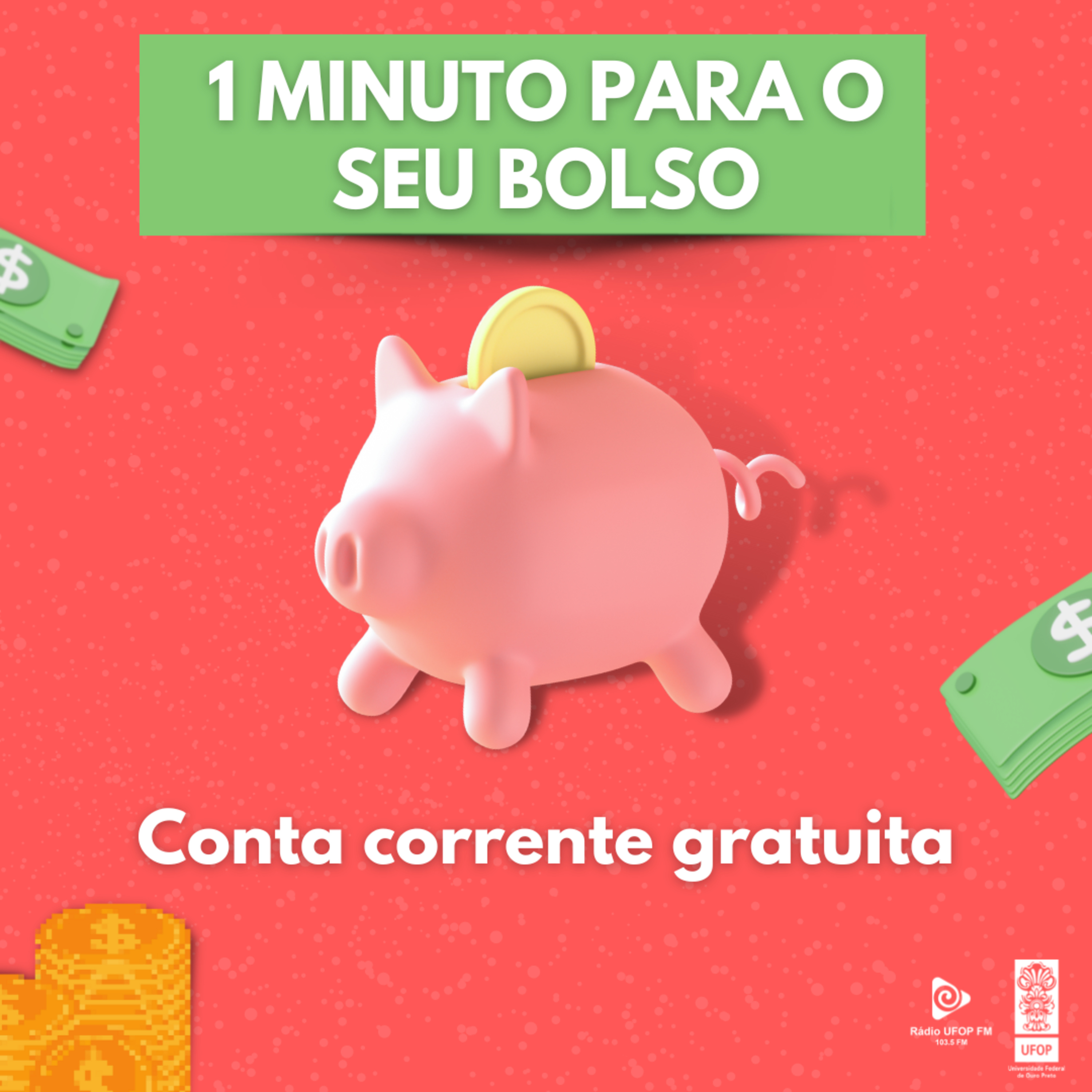 EP #2. UM MINUTO PARA SEU BOLSO: Conta corrente gratuita episode artwork