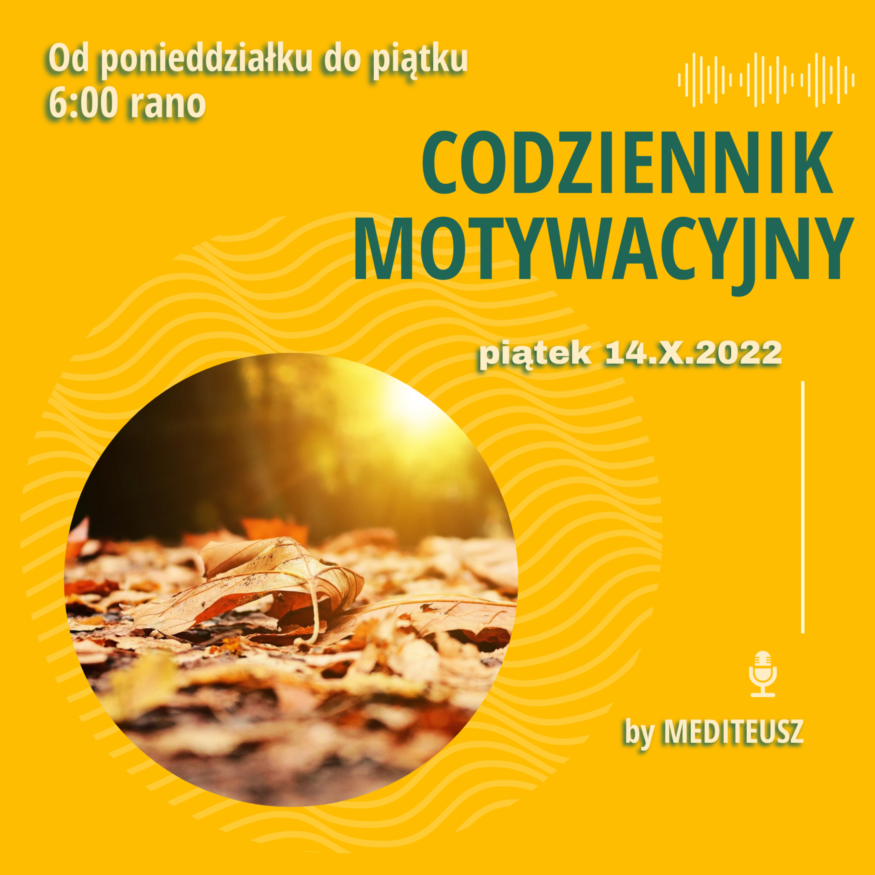 CODZIENNIK MOTYWACYJNY #5 PIĄTEK 14.X.2022 episode artwork