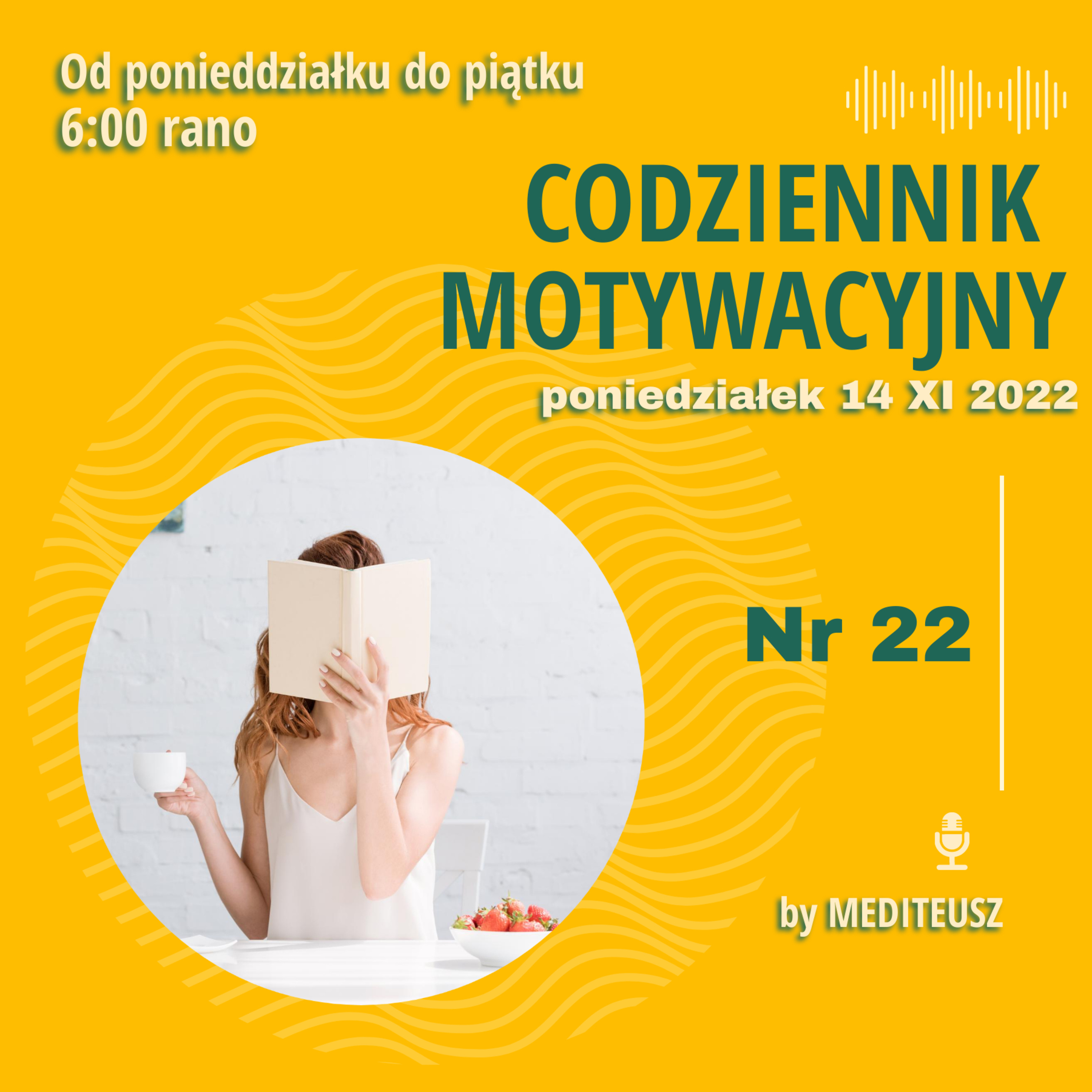 CODZIENNIK MOTYWACYJNY #22 / 14 XI 2022 PONIEDZIAŁEK / CZY ROBISZ COŚ WBREW SOBIE ...? episode artwork