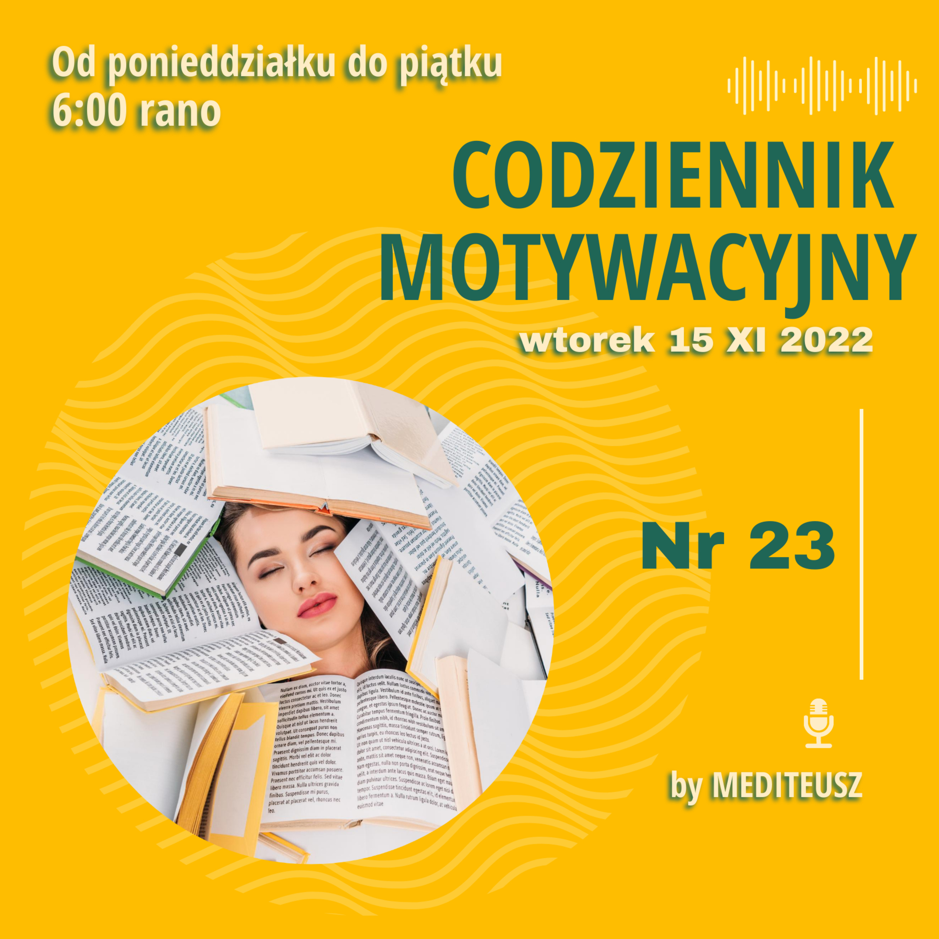 CODZIENNIK MOTYWACYJNY #23 15 XI 2022 / DLACZEGO NIE DZIAŁA...? episode artwork