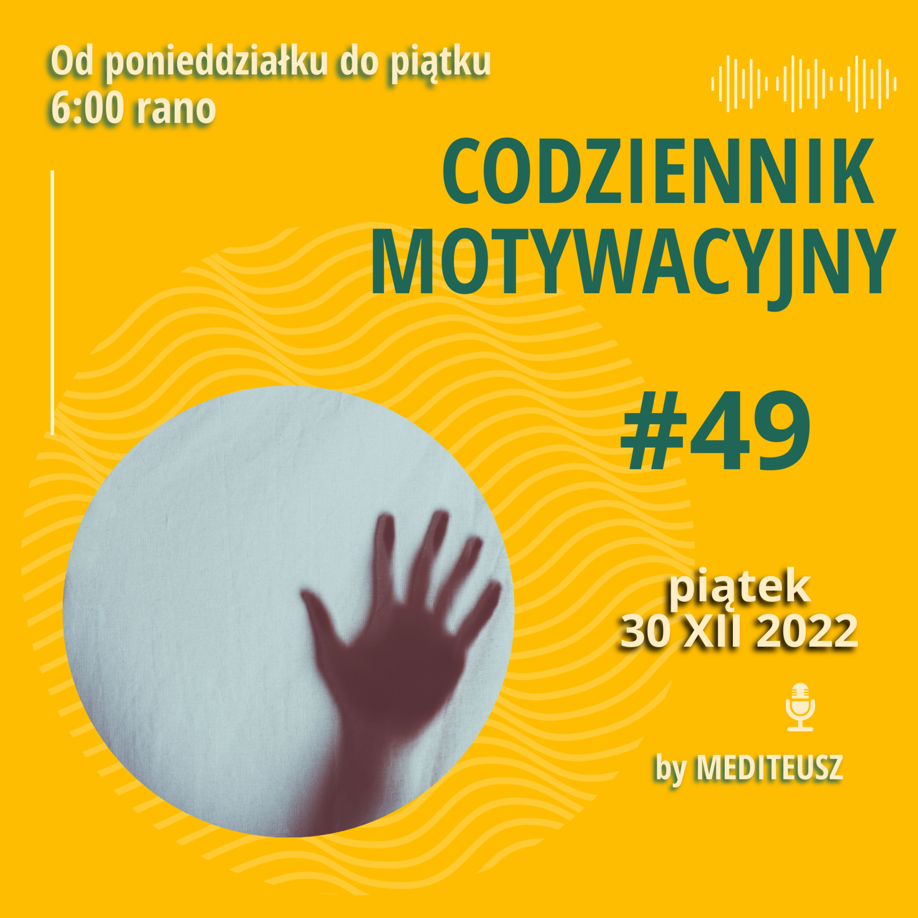 CODZIENNIK MOTYWACYJNY #48 PIĄTEK 30 XII 2022 ZAMIEŃ STRACH NA DZIAŁANIE episode artwork