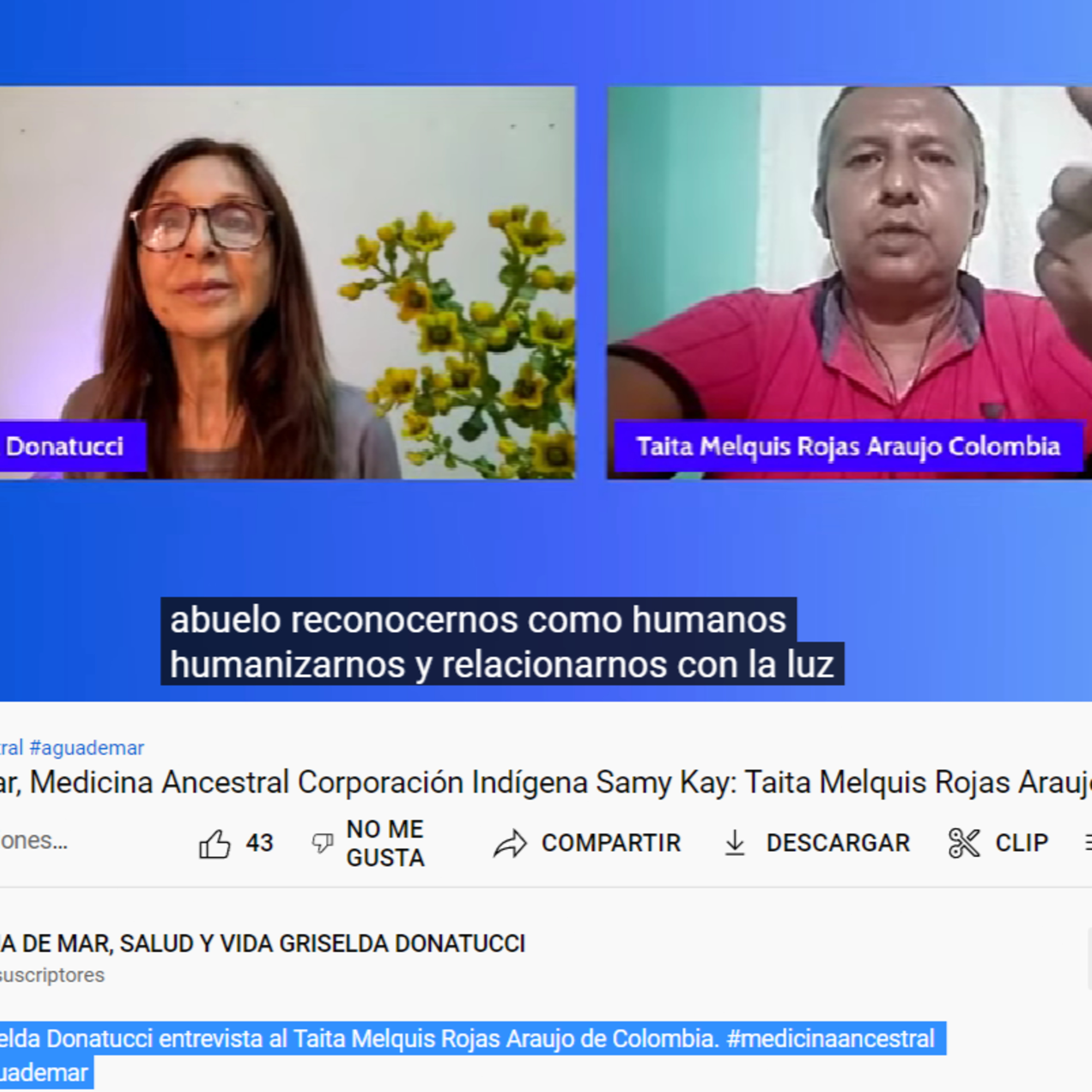 Griselda Donatucci Agua De Mar, Salud y Vida