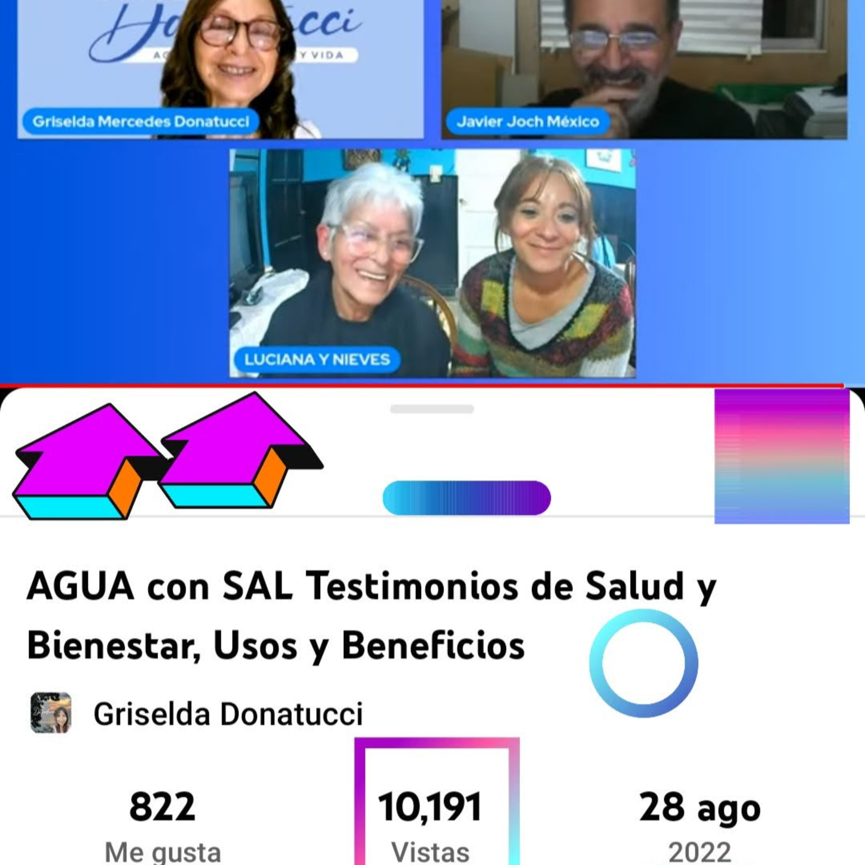 Griselda Donatucci Agua De Mar, Salud y Vida