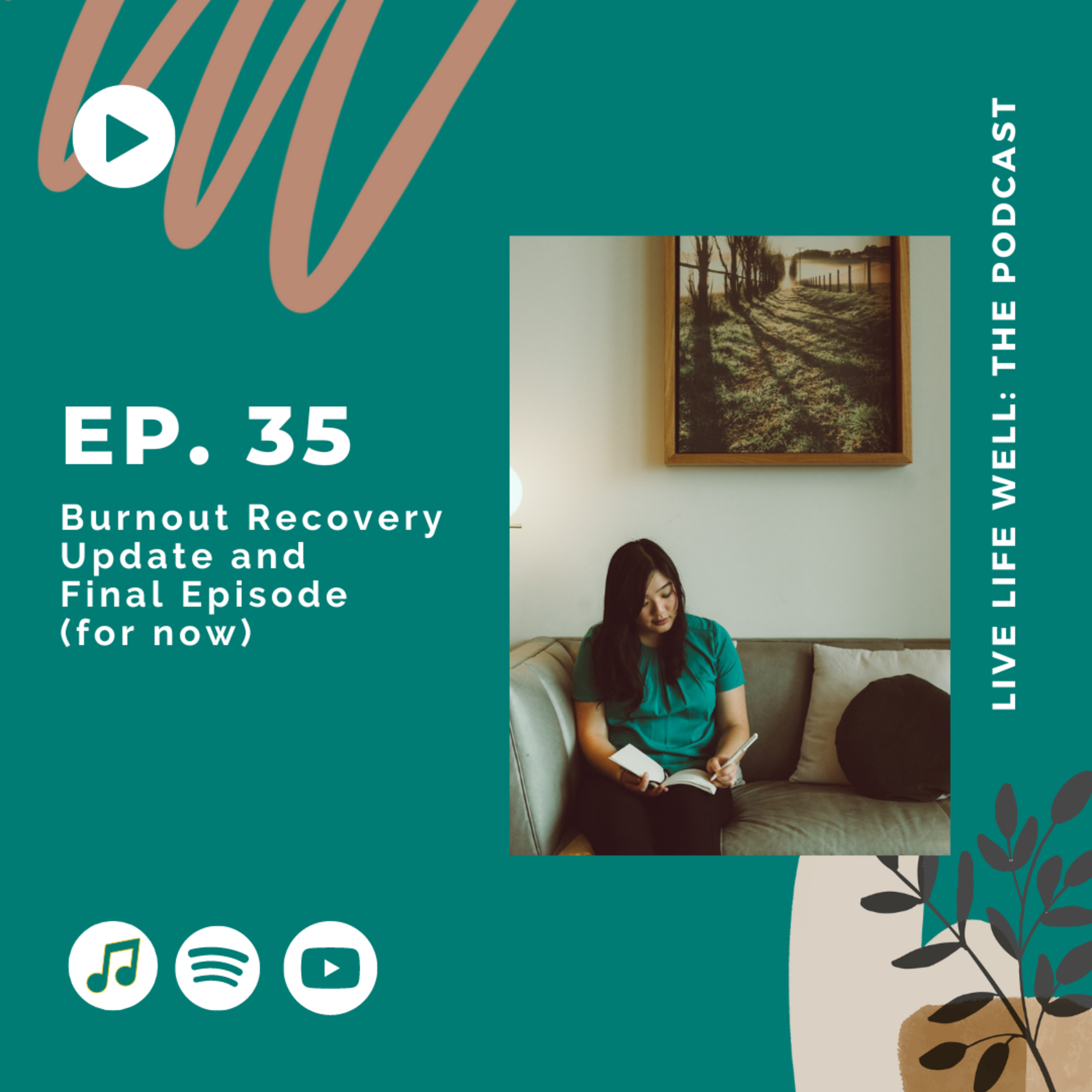 35 - Burnout Recovery Update and Final Episode of LIVE LIFE WELL: The Podcast (for now)