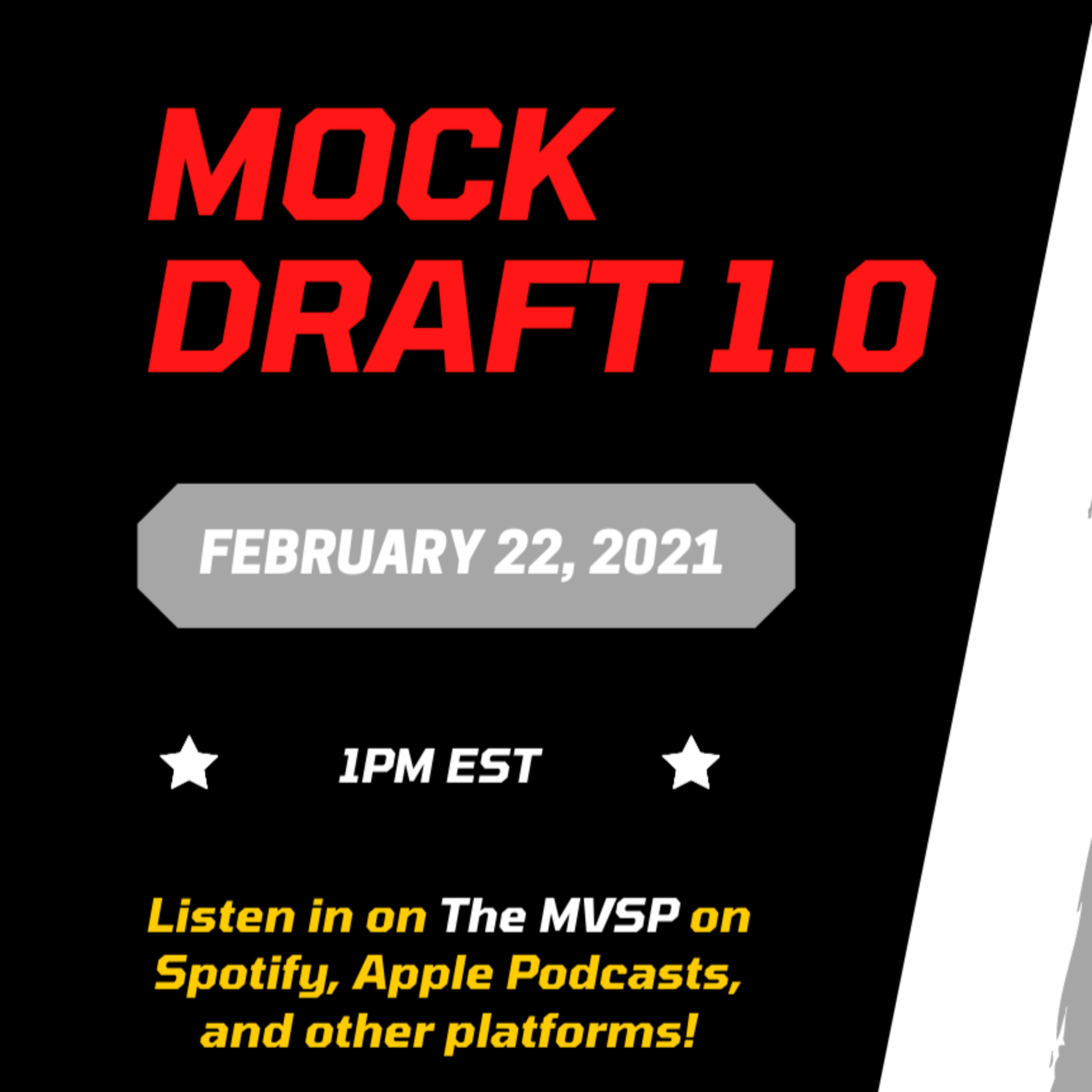 Our NFL Mock Draft 1.0 (w/ Mics and Takes): 2/22/2021 episode artwork