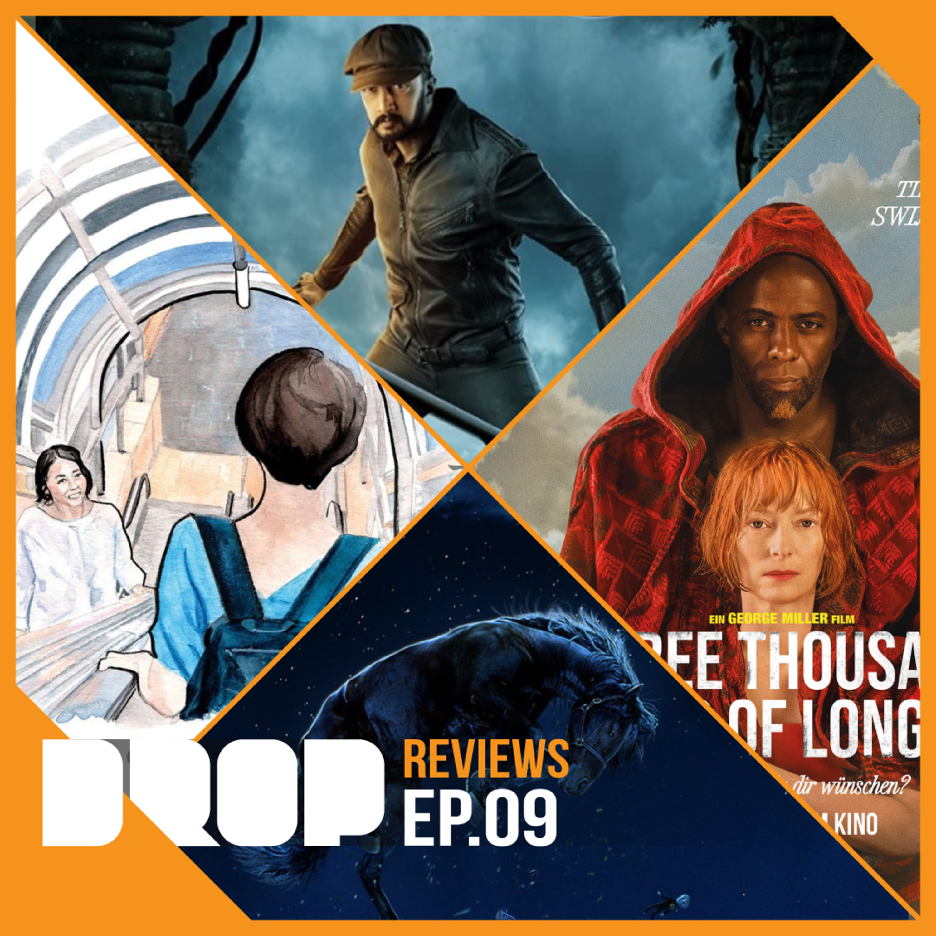 REVIEWS - Episode 9 - Untertitel Woche - 3000 Years of Longing, Vikrant Rona, Das Glücksrad, Nope, Cleo