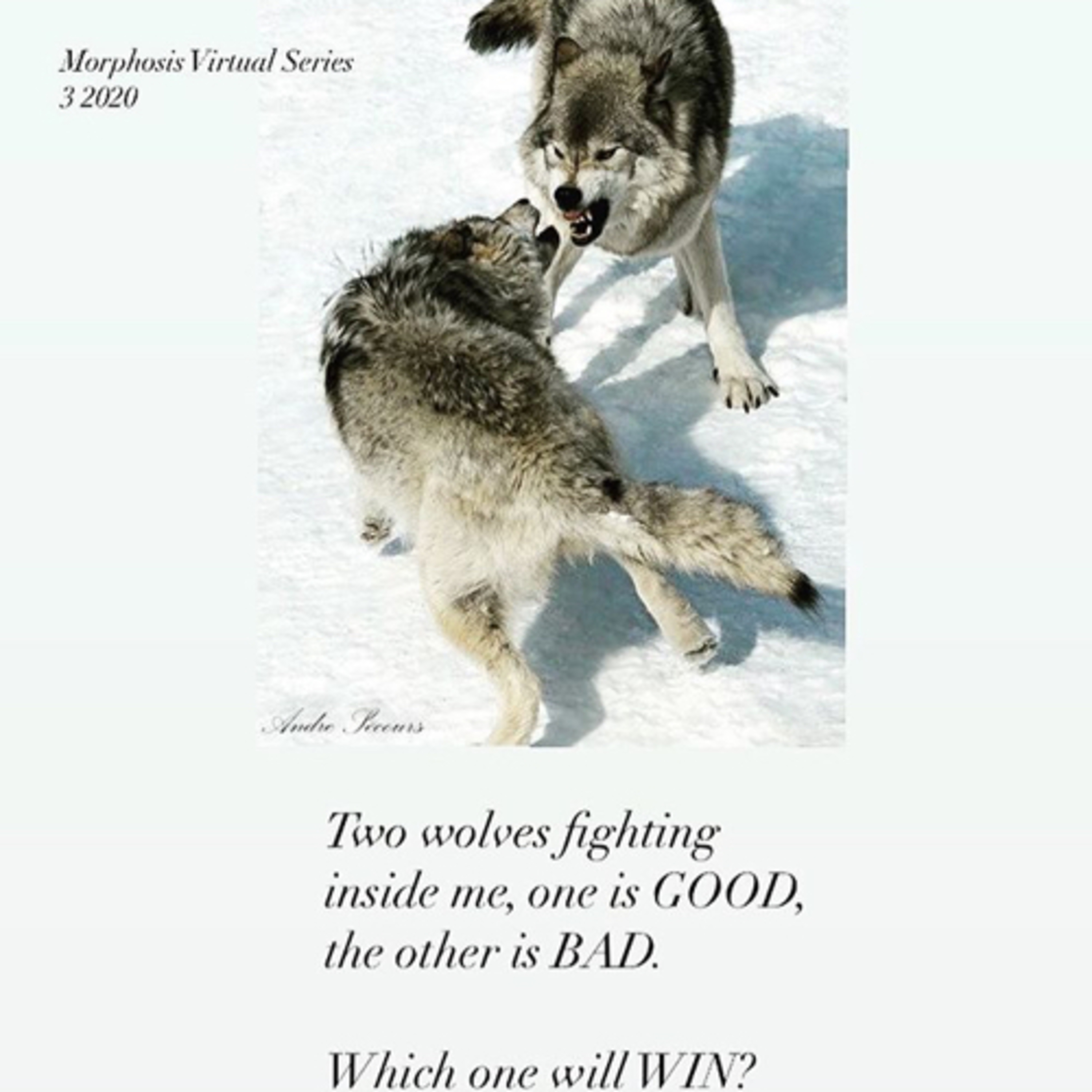 Story:Two Wolves fighting inside me, One is GOOD and the other one is EVIL, which will WIN? episode artwork