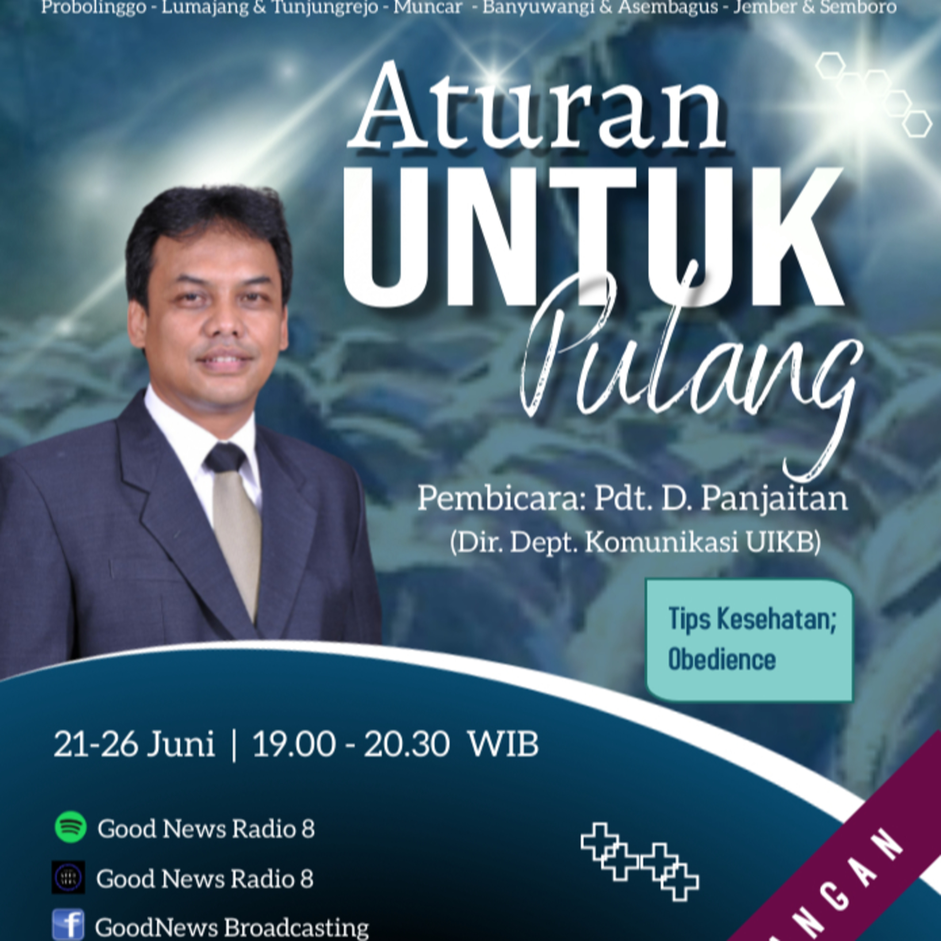 KKR Distrik Jember | "MARI PULANG" | Hari ke 1, Senin, 21 Juni 2021