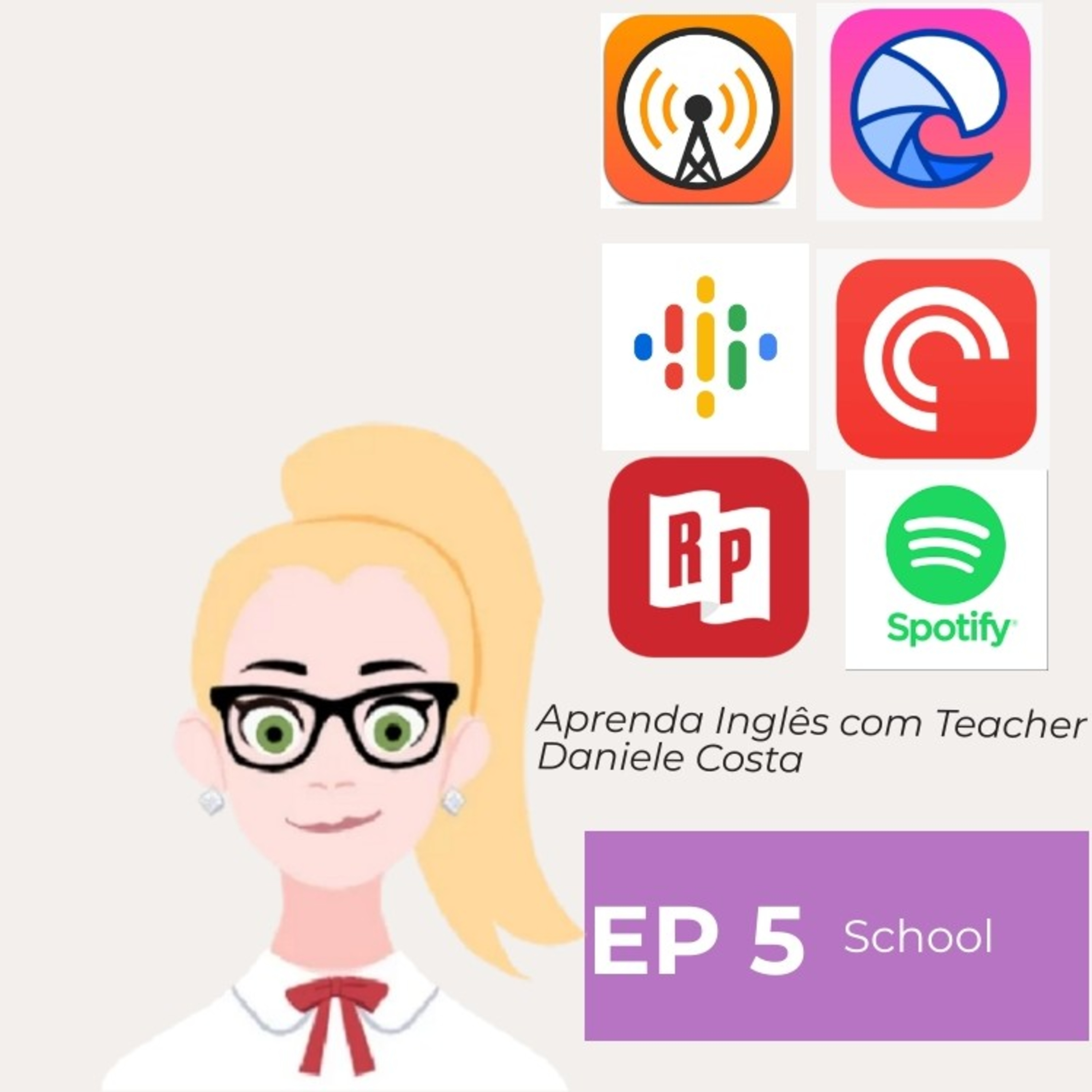 Vocabulário escolar / School vocab with son episode artwork