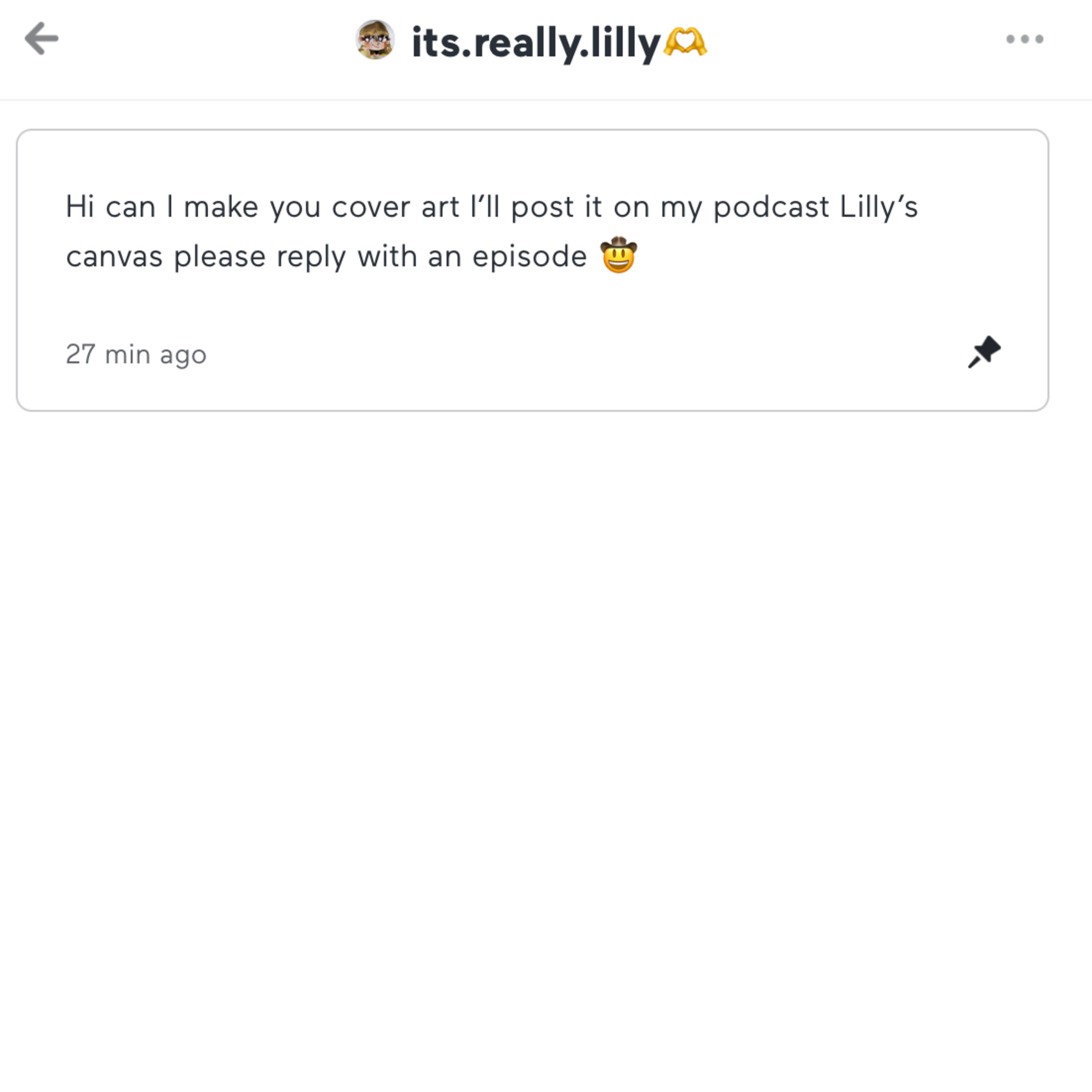 Responding to a comment/YES☺️☺️ episode artwork