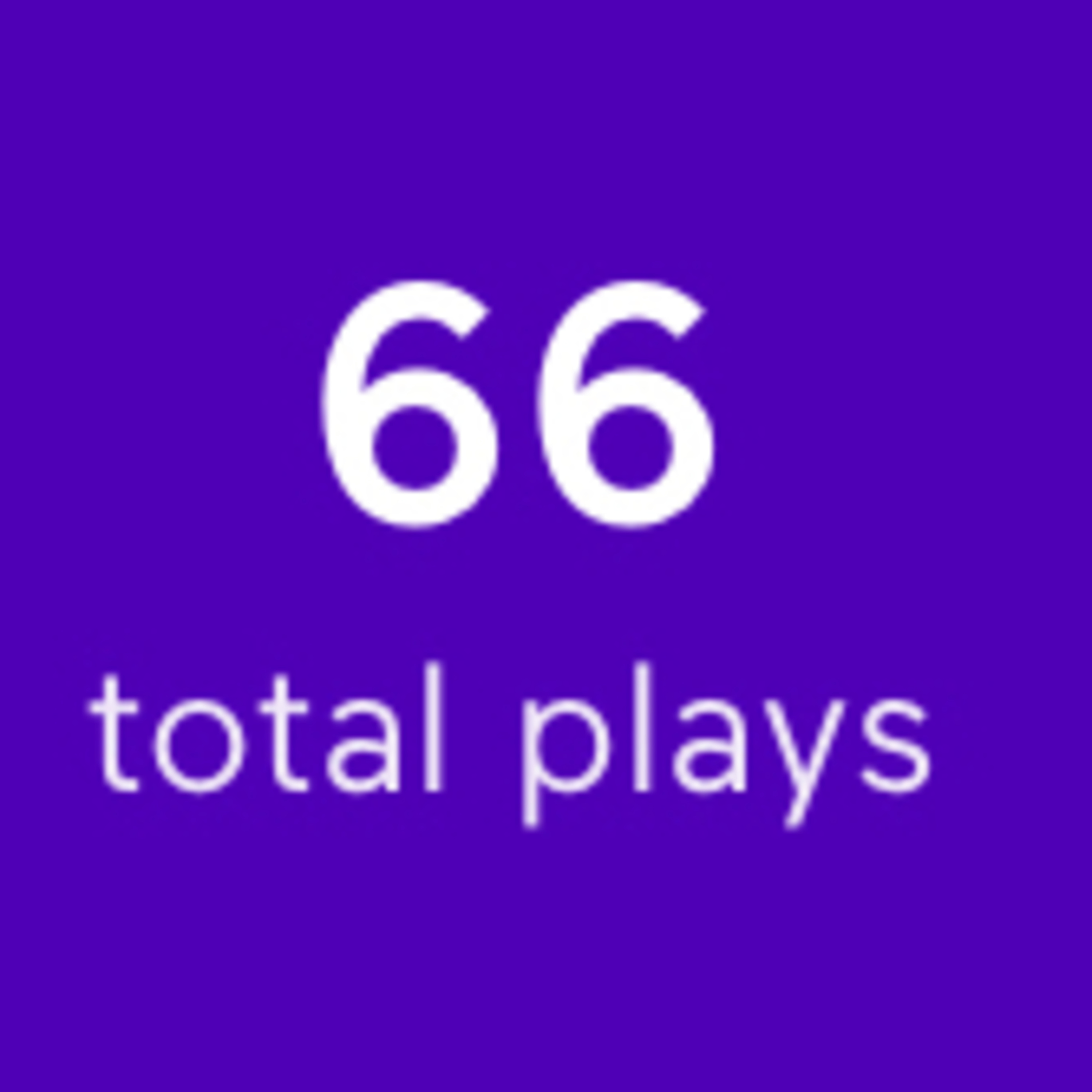 We got 66 plays episode artwork