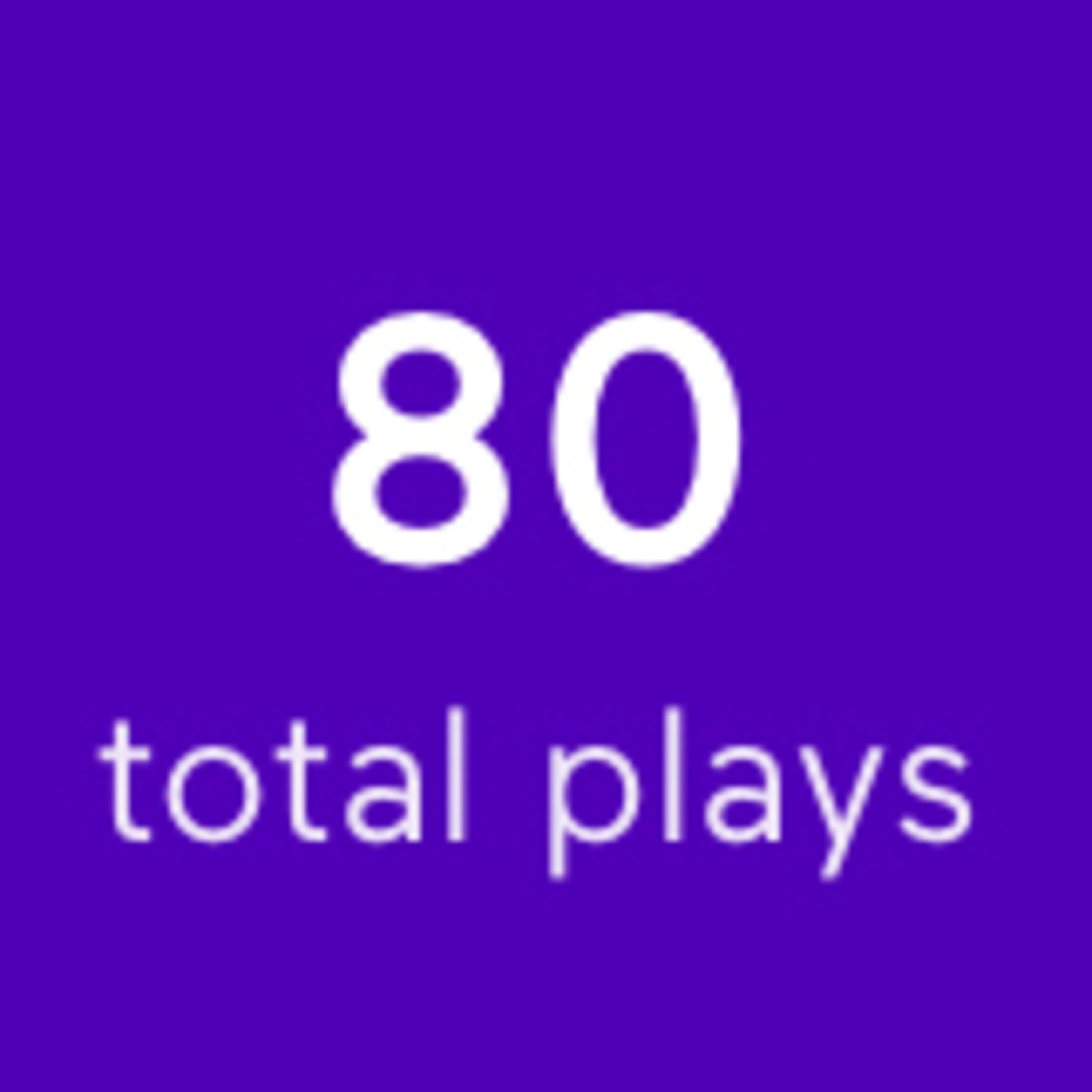 80 plays! TYSM I’m hoping we can reach 100 by the end of this week! episode artwork