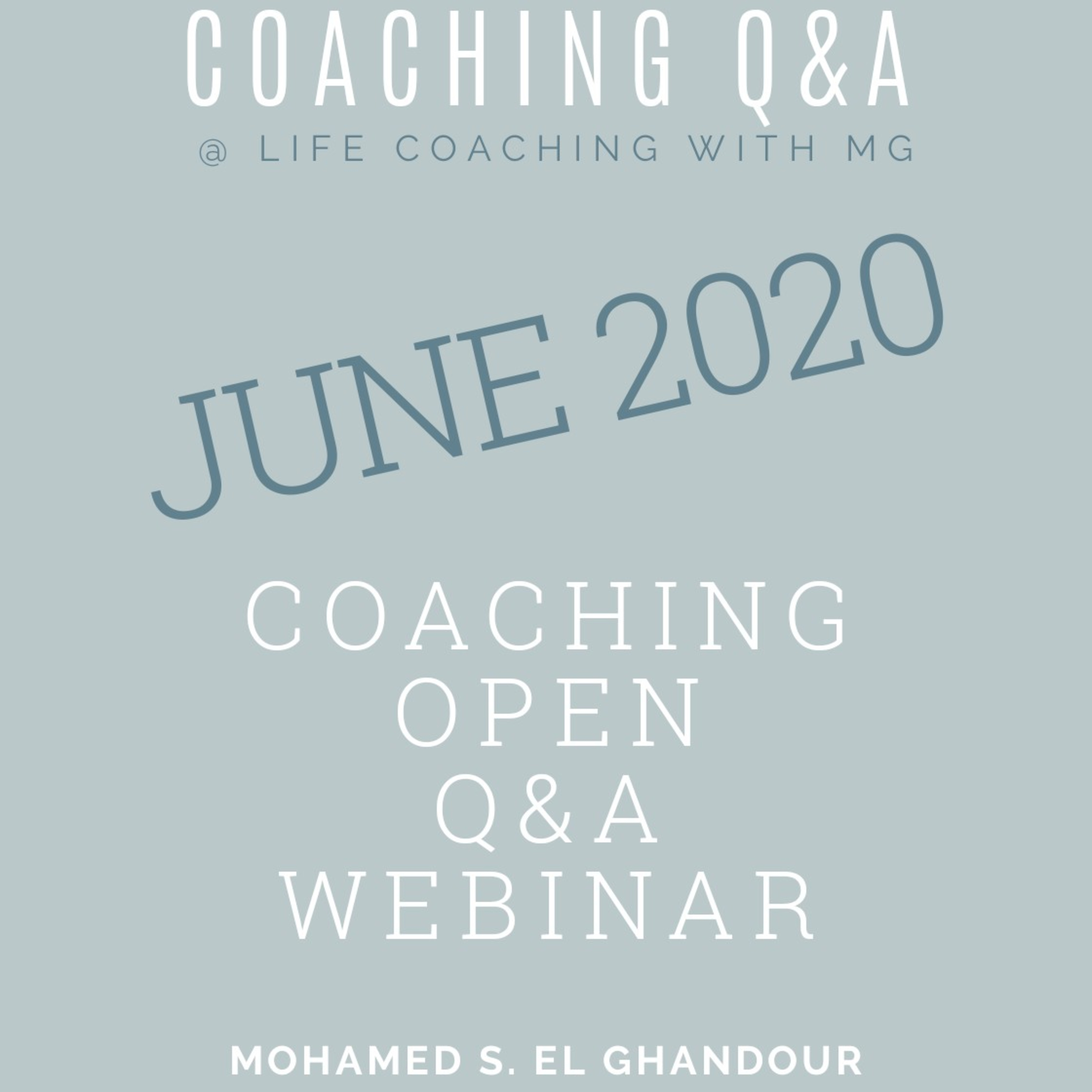 Consciousness Coaching Open Q&A June 2020  episode artwork
