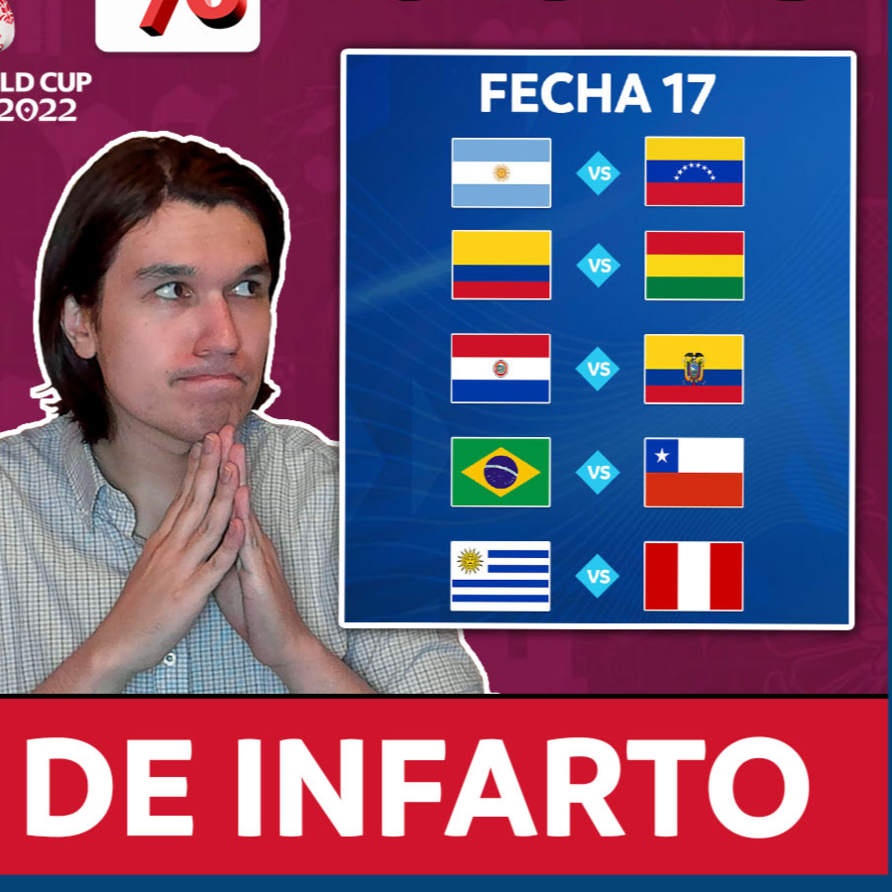 Rachas malditas fecha 17 eliminatorias🔥Porcentaje de posibilidades de clasificar🔥Convocatorias selecciones⚡AB 2X10 episode artwork