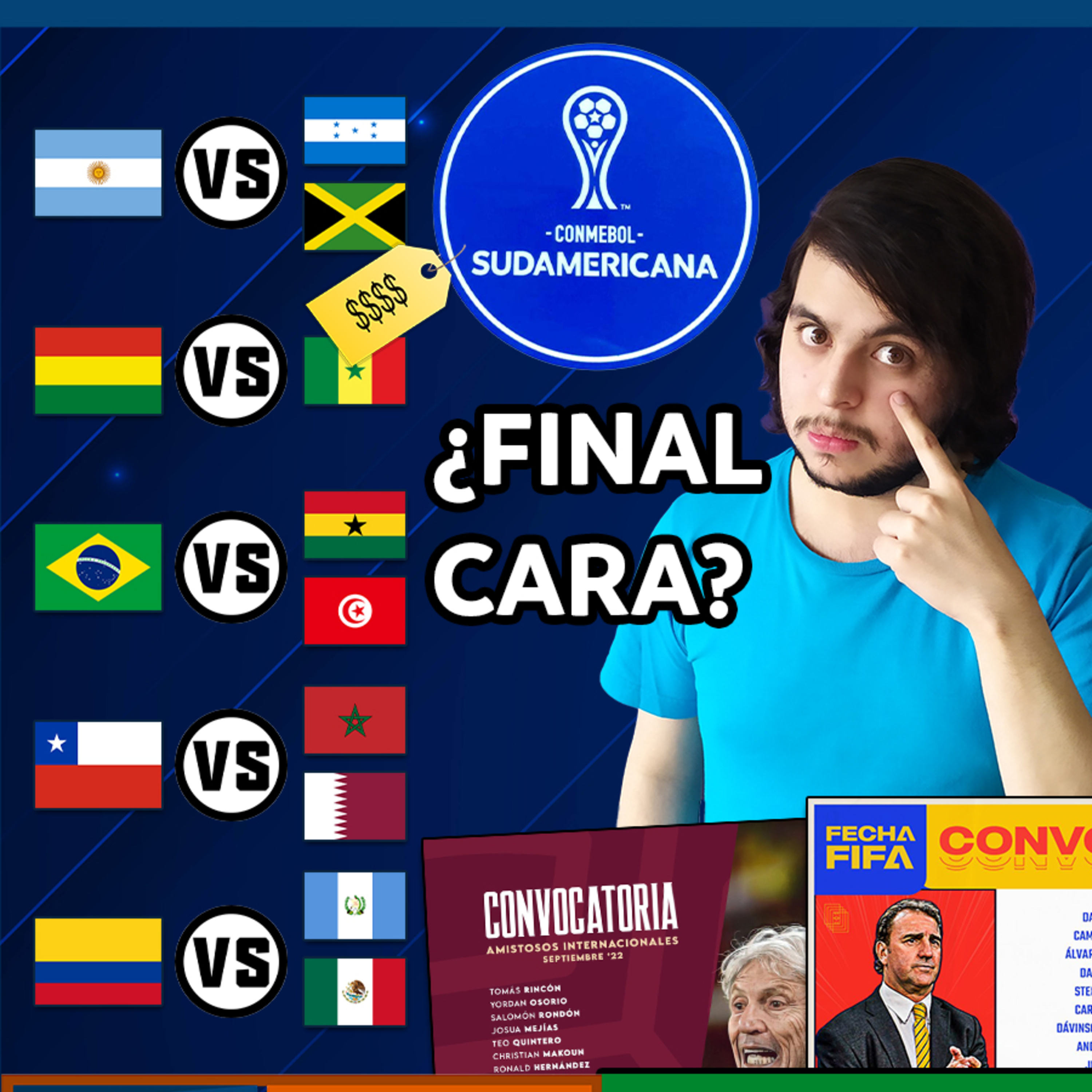 Amistosos FIFA: Predicciones, recomendados y trámites🔥Polémica convocatoria de Colombia🔥Final Sudamericana ¿cara? y Final de Champions ¿en USA?⚡AB 2X36 episode artwork