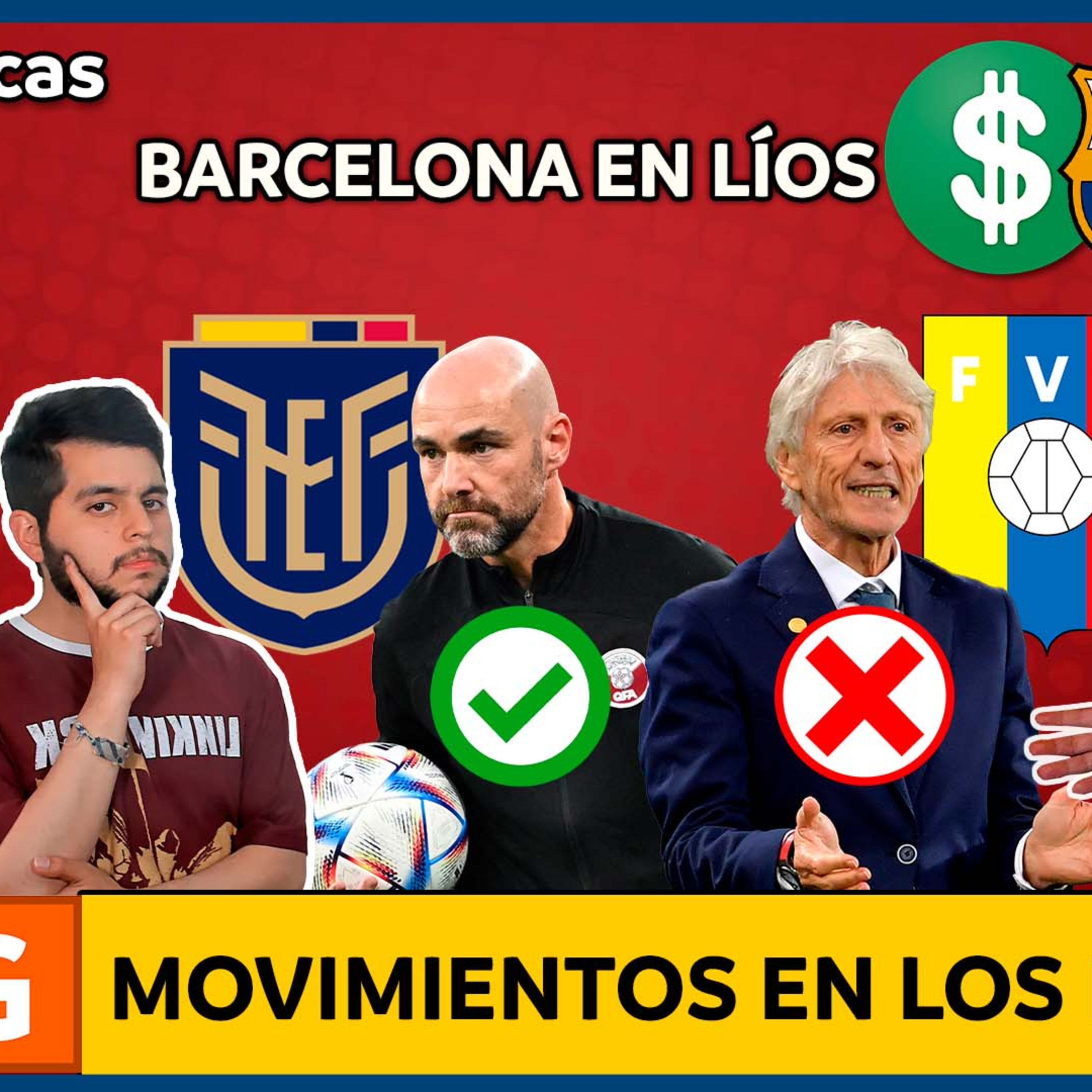 ¿Ecuador y Venezuela saltaron al vacío con sus DT's?🔥Finales únicas raras🔥Barcelona en líos⚡AB 3X7 episode artwork