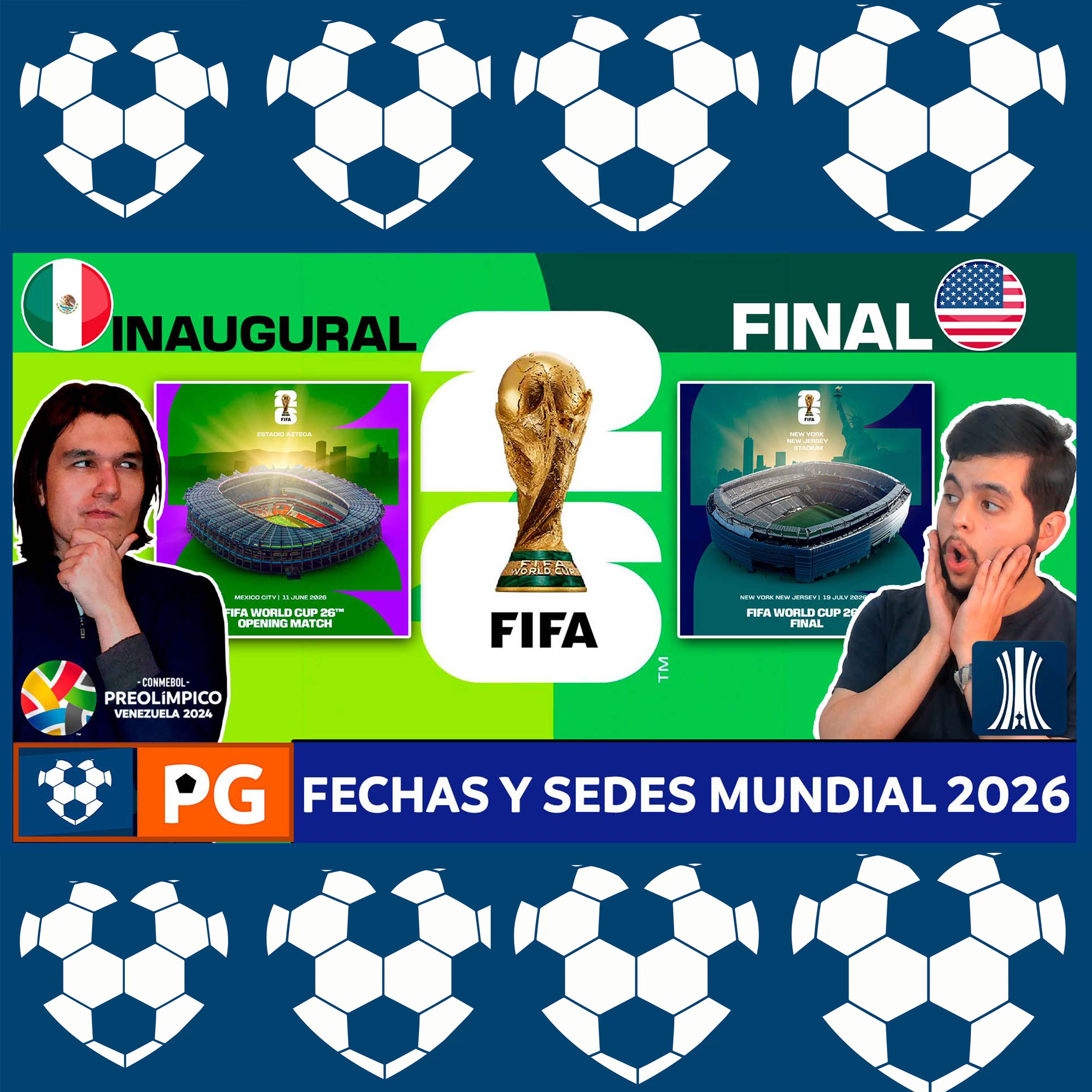 🔴Calendario Mundial 2026🔥 Preolímpico sub23: Puro Antipoder⚡Arranca la Libertadores 2024⚡AB 4X2 episode artwork