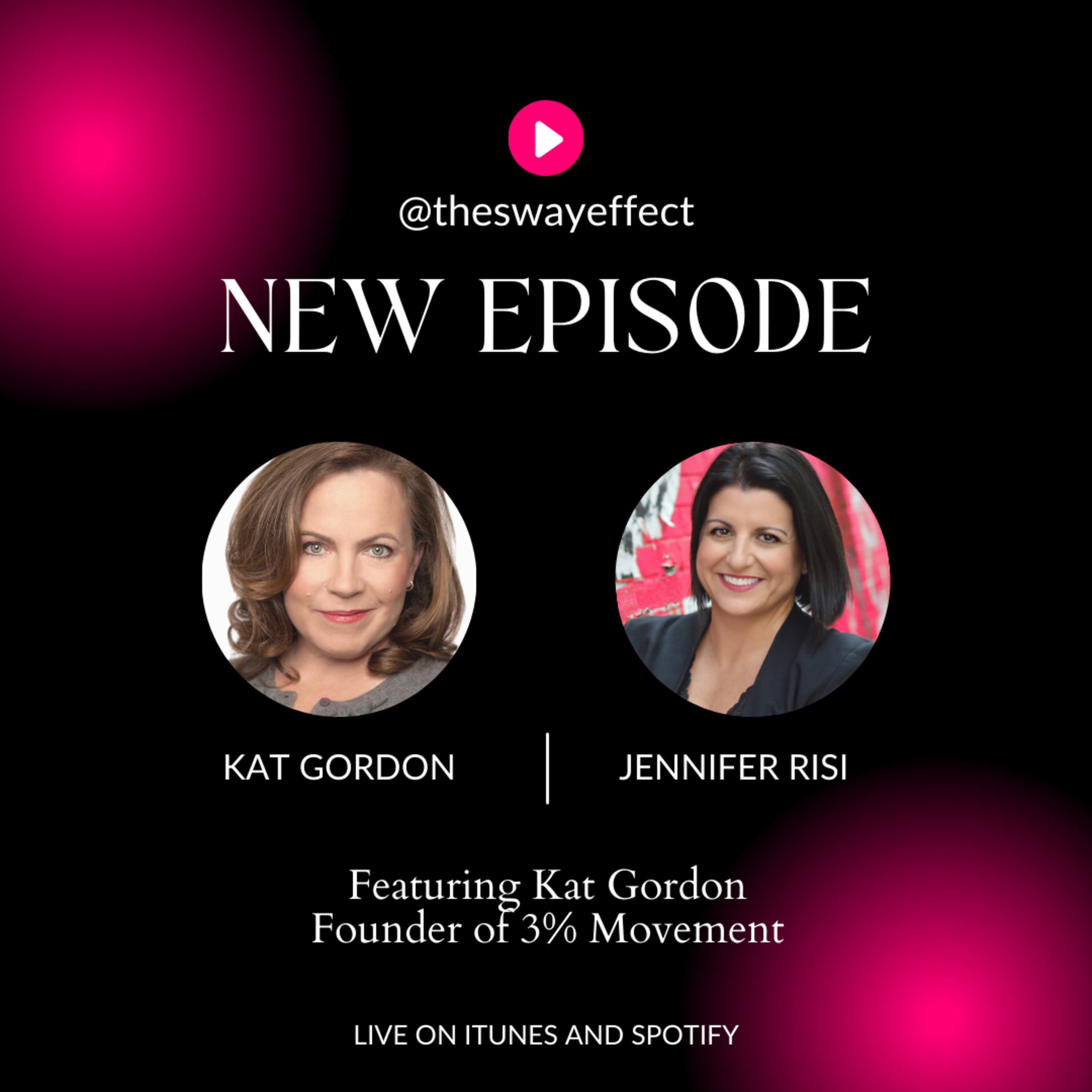 The Sway Effect - Episode 004 with Kat Gordon, Founder 3% Movement episode artwork