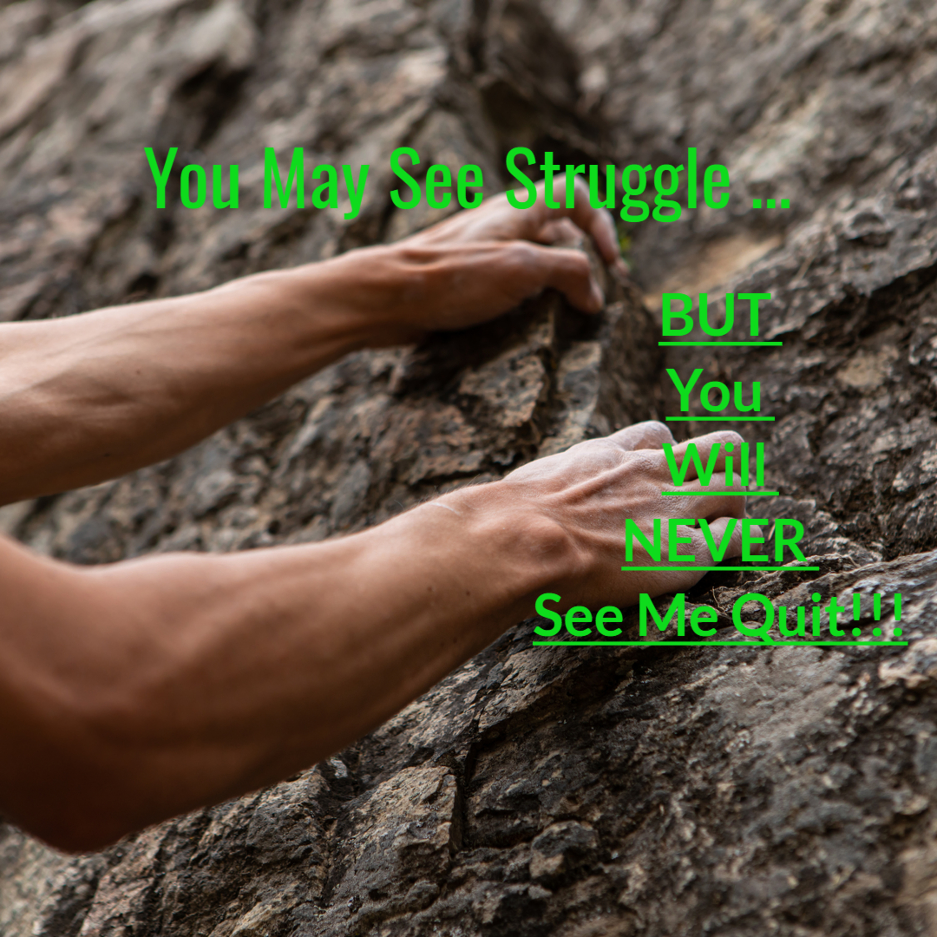 You May See Me Struggle But You'll Never See Me Quit!  episode artwork