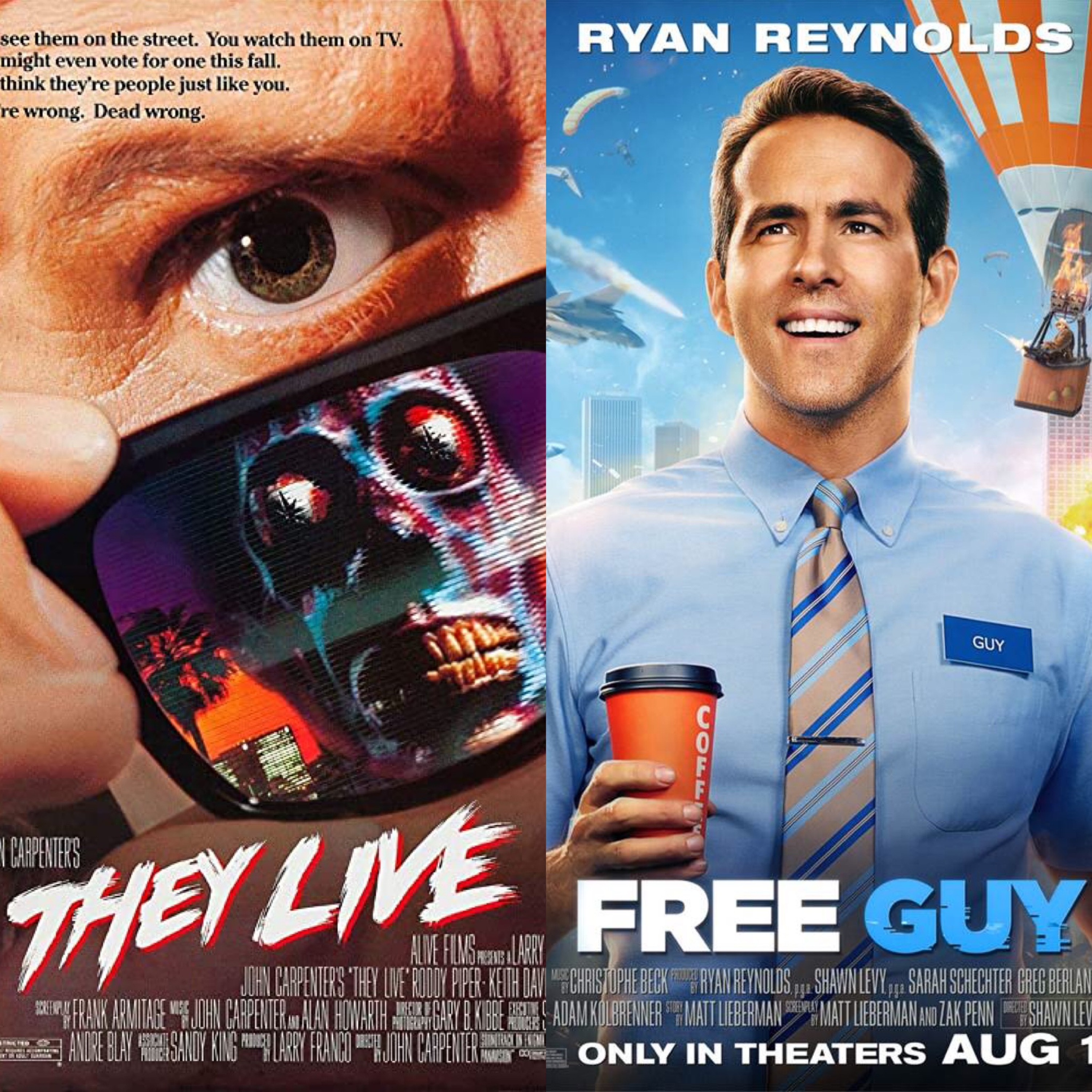 They Live/ Free Guy episode artwork