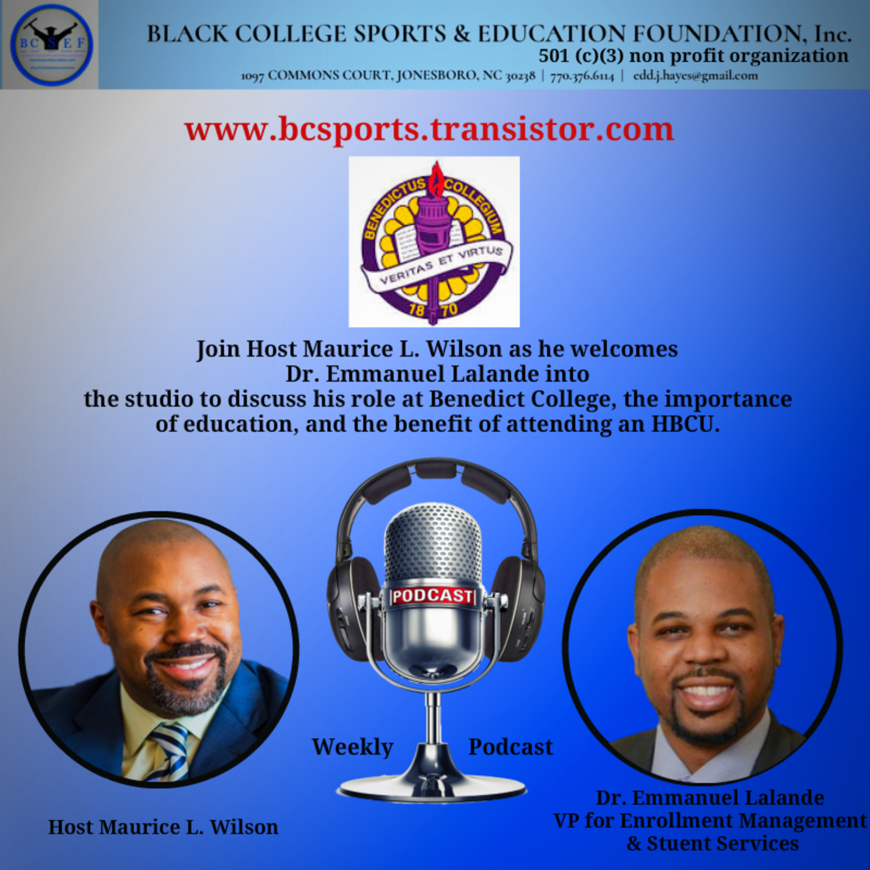 EDTalk: Black College Sports and Education Foundation (BCSEF) Podcast