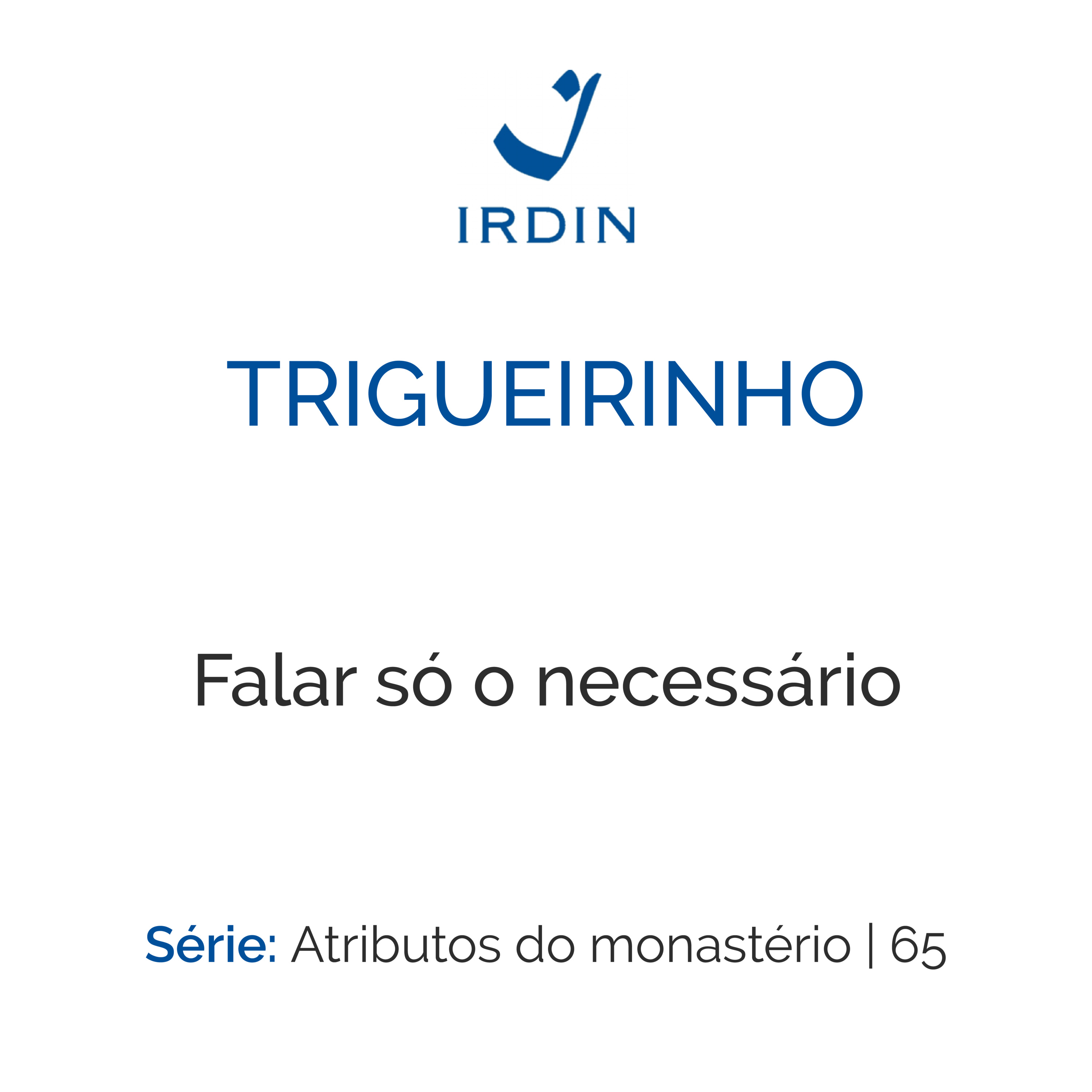 Falar só o necessário
