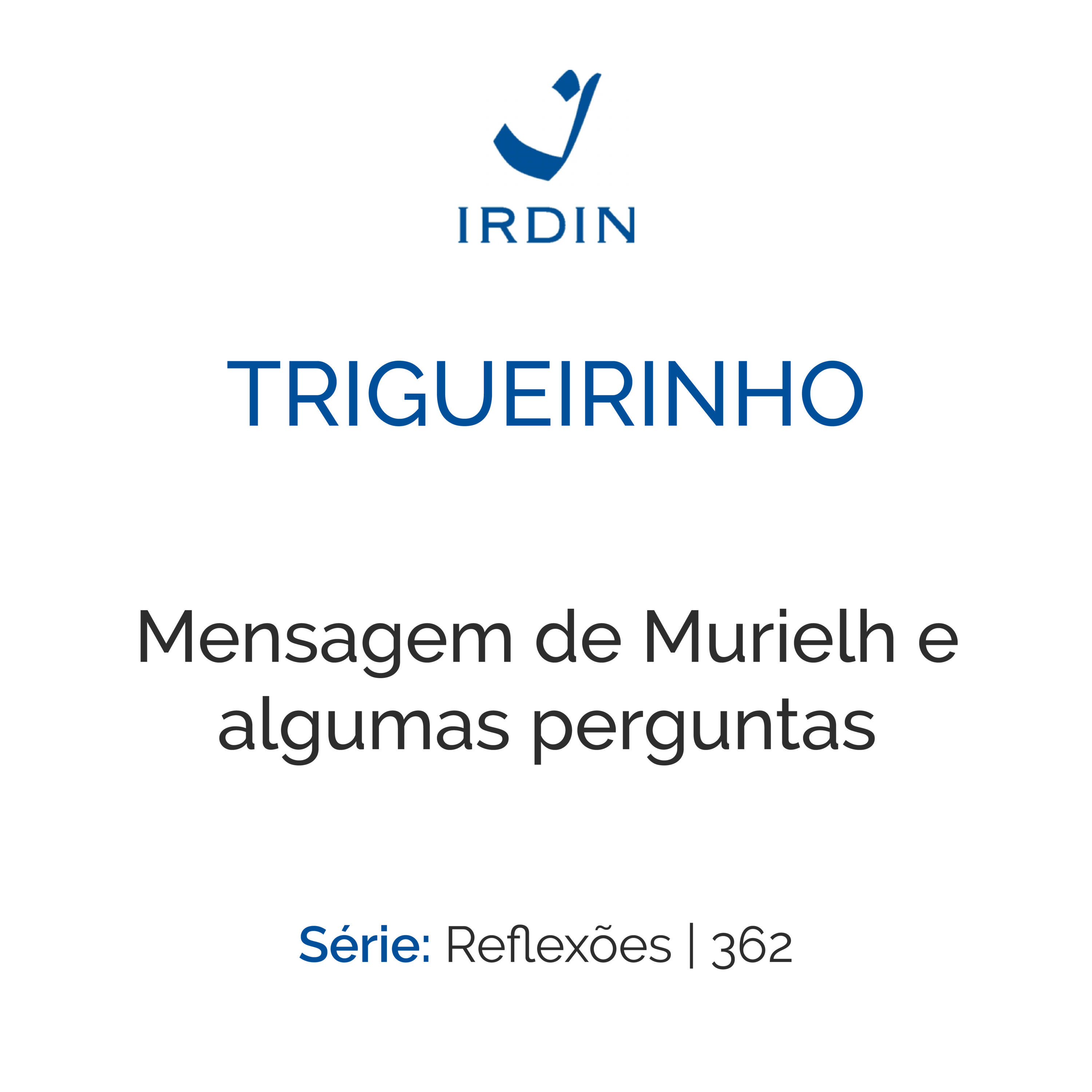 Mensagem de Murielh e algumas perguntas episode artwork