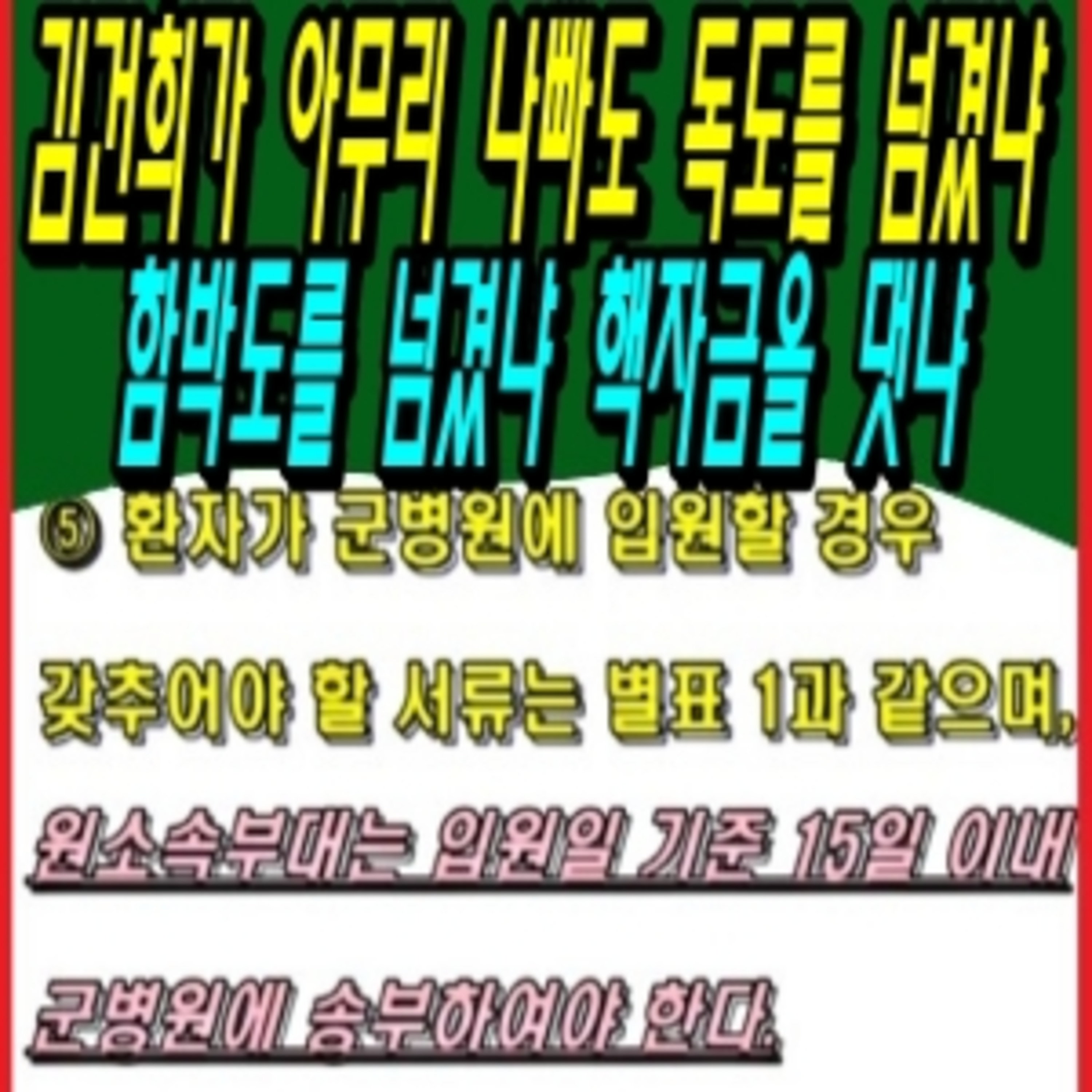 김건희가 아무리 나빠도 독도를 넘겼냐 함박도를 넘겼냐 핵자금을 댓냐  episode artwork