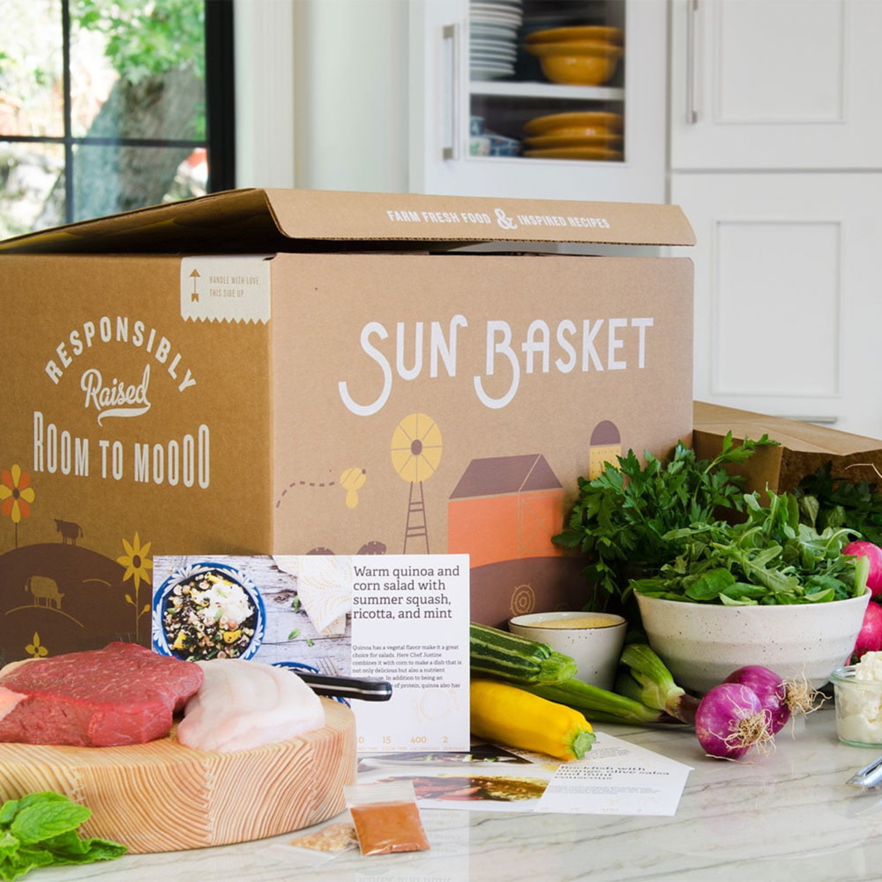 Sun Basket che ti manda la roba da mangiare a casa